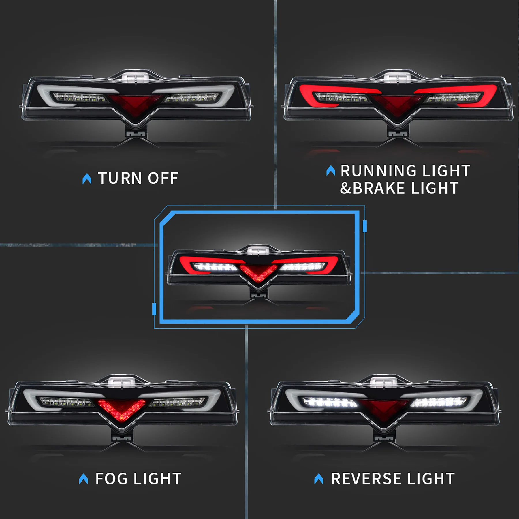 VLAND LED Rear Bumper Light For 2012-2021 Toyota 86 GT86 & Subaru BRZ & Scion FRS - Image 3