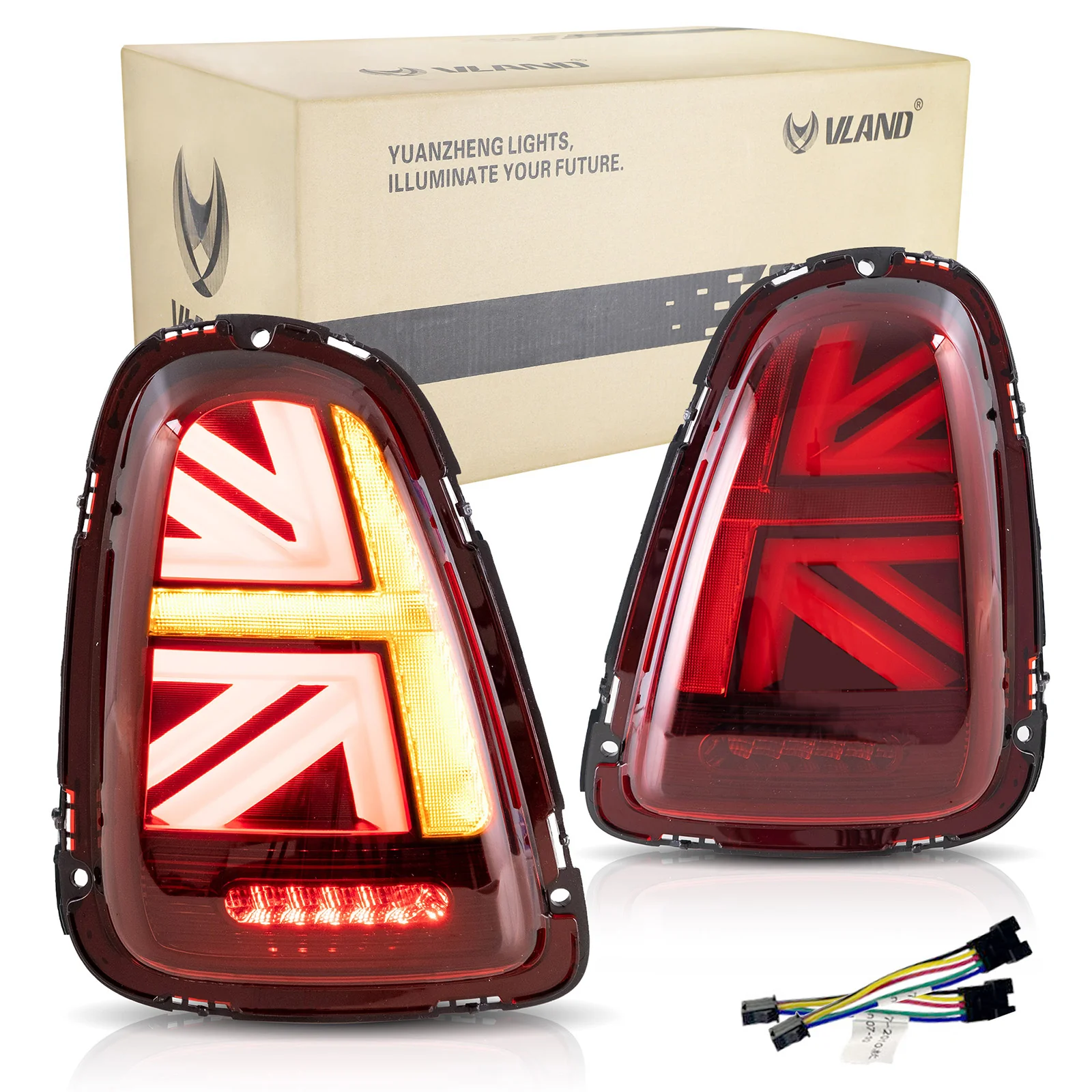 VLAND LED Taillights For 2007-2013 Mini Cooper Hatch R56 R57 R58 R59 W/ Sequential - Image 3
