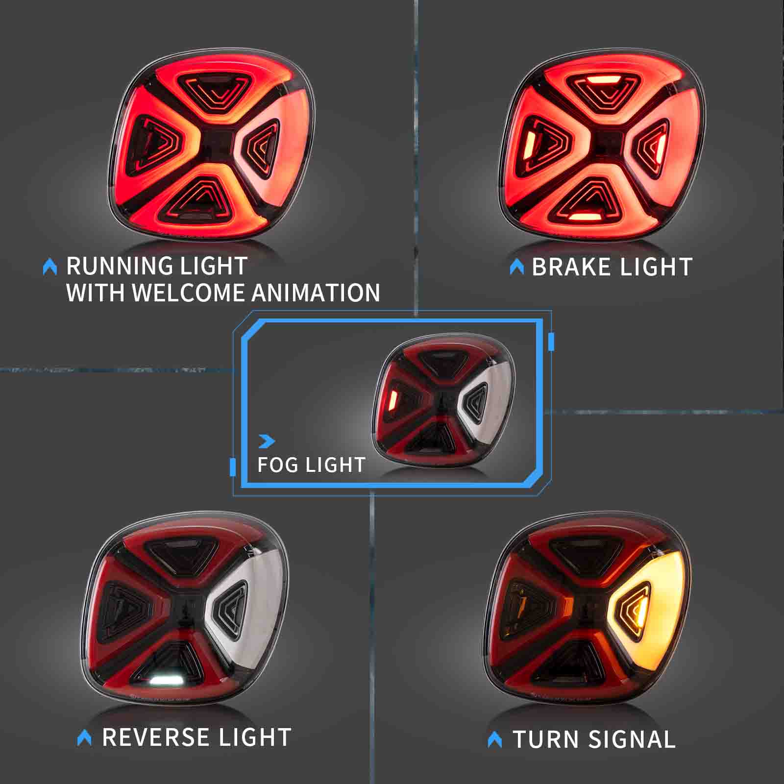 VLAND LED Rear Lights For Smart Fortwo and Forfour 2015-2020 (C453/A453/W453) Taillights - Image 3