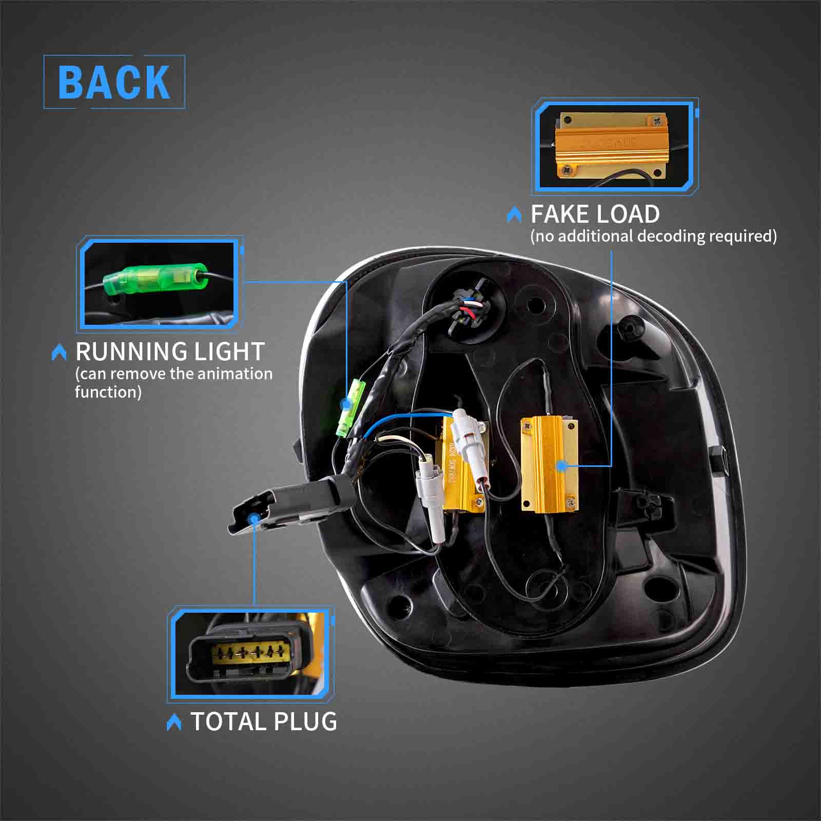 VLAND LED Rear Lights For Smart Fortwo and Forfour 2015-2020 (C453/A453/W453) Taillights - Image 5