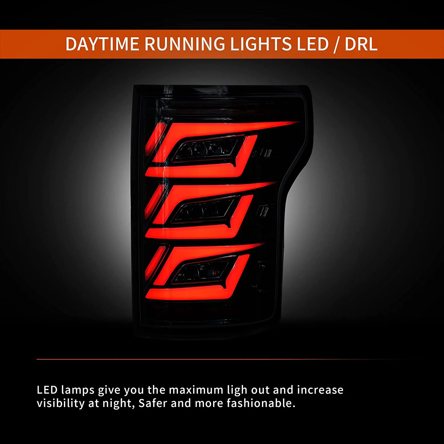 VLAND LED Smoked Taillights For 2015-2020 Ford F150 Halogen Model - Image 7