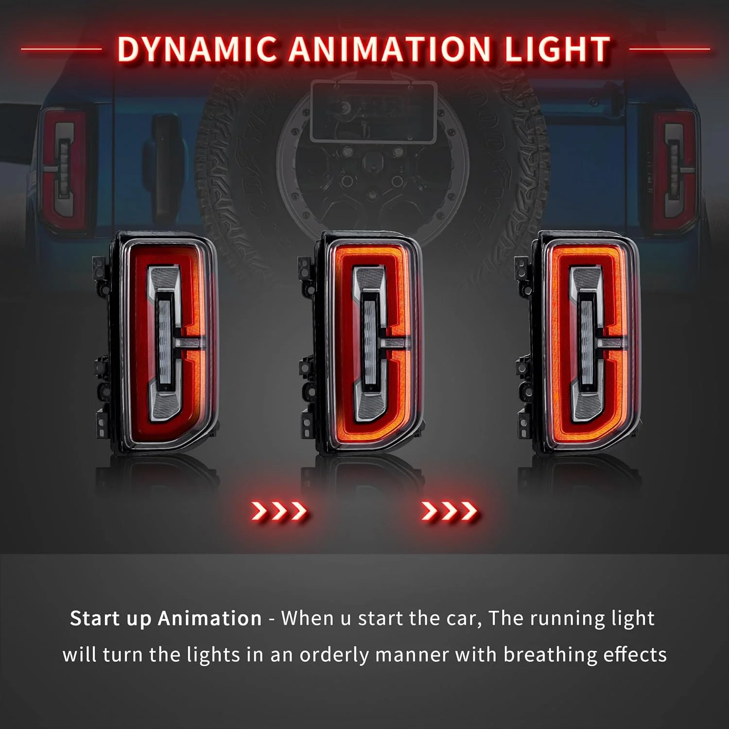 VLAND LED Taillights For Ford Bronco 2021-2026 - Image 4