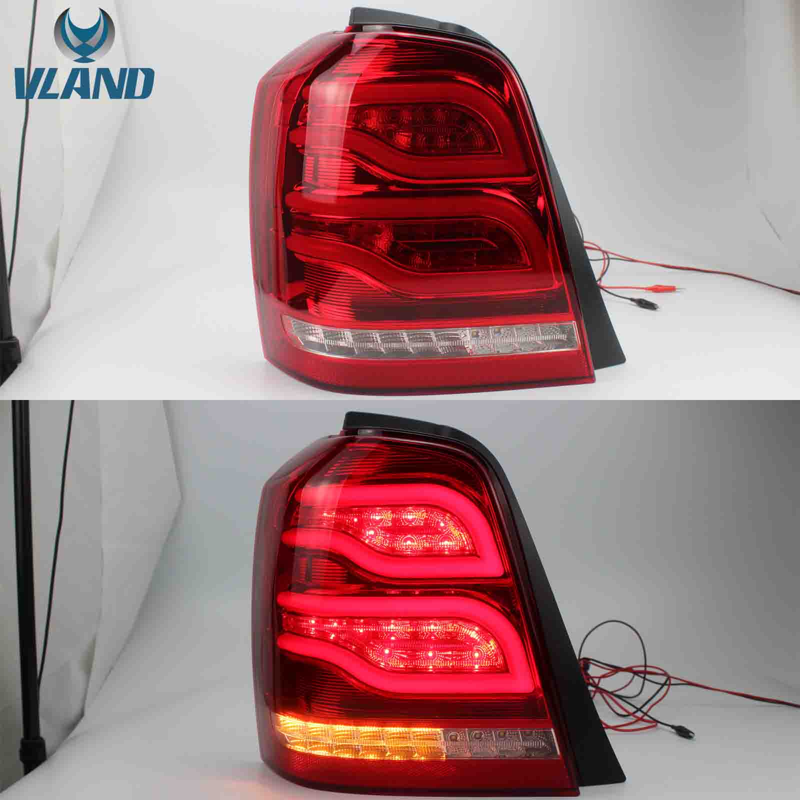 VLAND LED Tail Lights For 2001-2007 Toyota Highlander Rear Lamps Assembly - Image 5