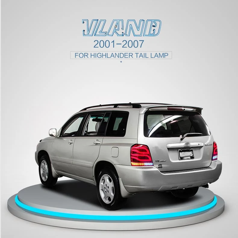 VLAND LED Tail Lights For 2001-2007 Toyota Highlander Rear Lamps Assembly - Image 7