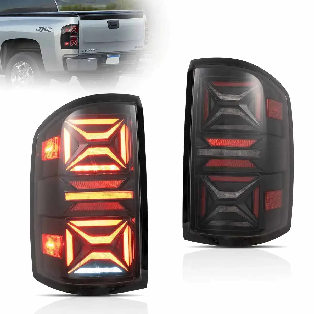 VLAND LED Tail lights For 2007-2013 Chevrolet Silverado 1500 2500HD 3500HD - Image 3