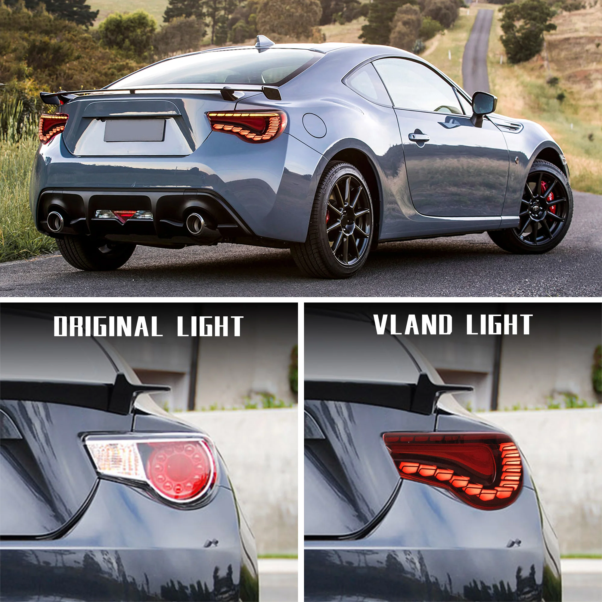 VLAND LED Tail Lights For 2012-2021 Toyota 86 GT86 & Subaru BRZ & Scion FRS Aftermarket Rear Lamps - Image 7