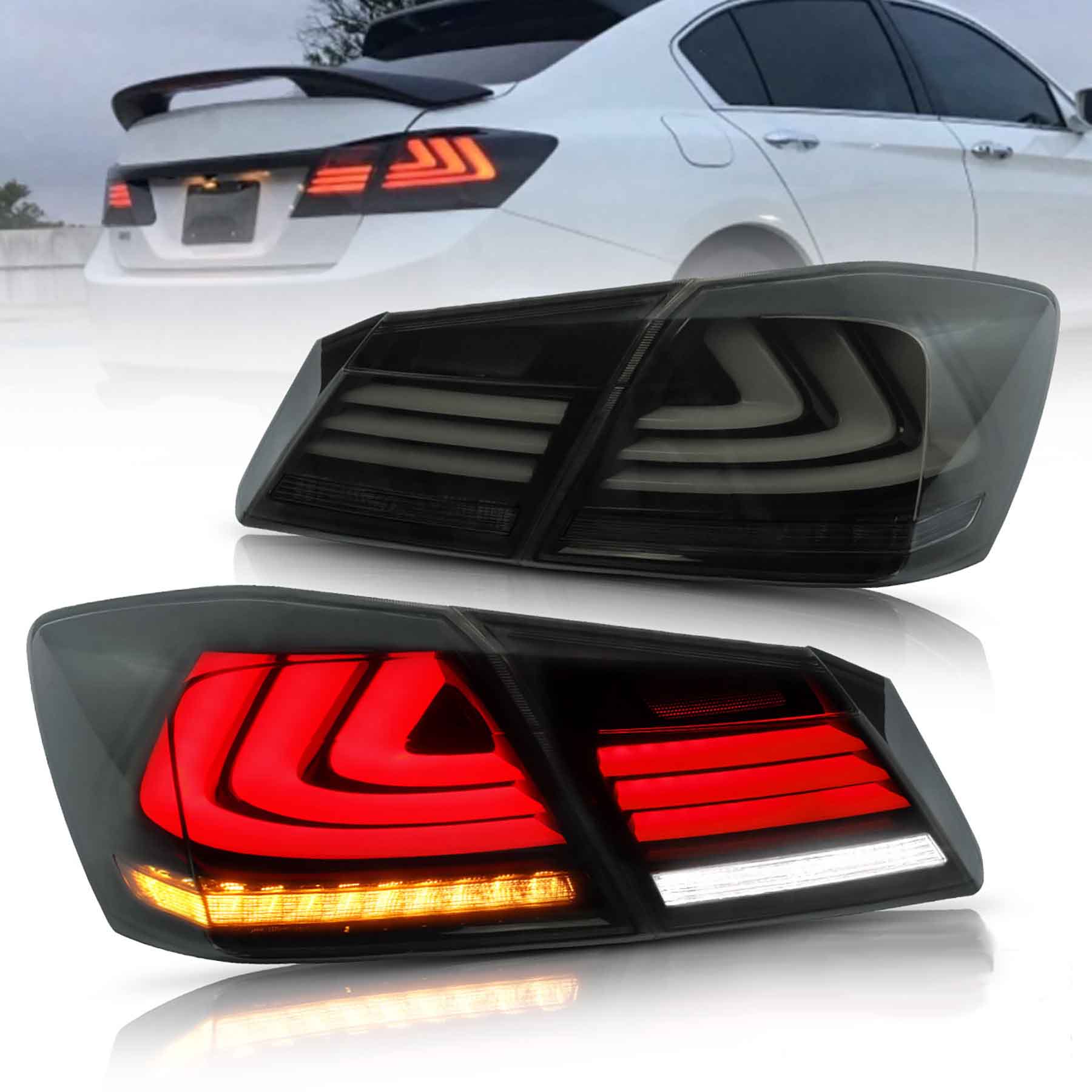 VLAND LED tail lights for 2013-2015 honda accord rear lamp assembly - Image 3