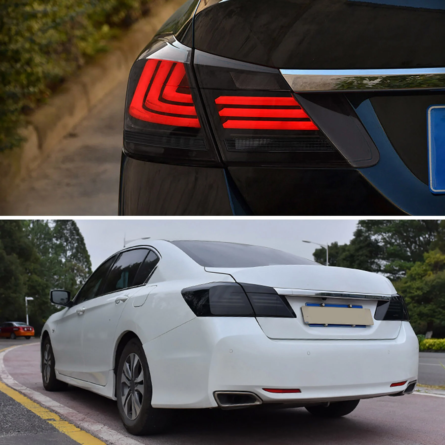VLAND LED tail lights for 2013-2015 honda accord rear lamp assembly - Image 7