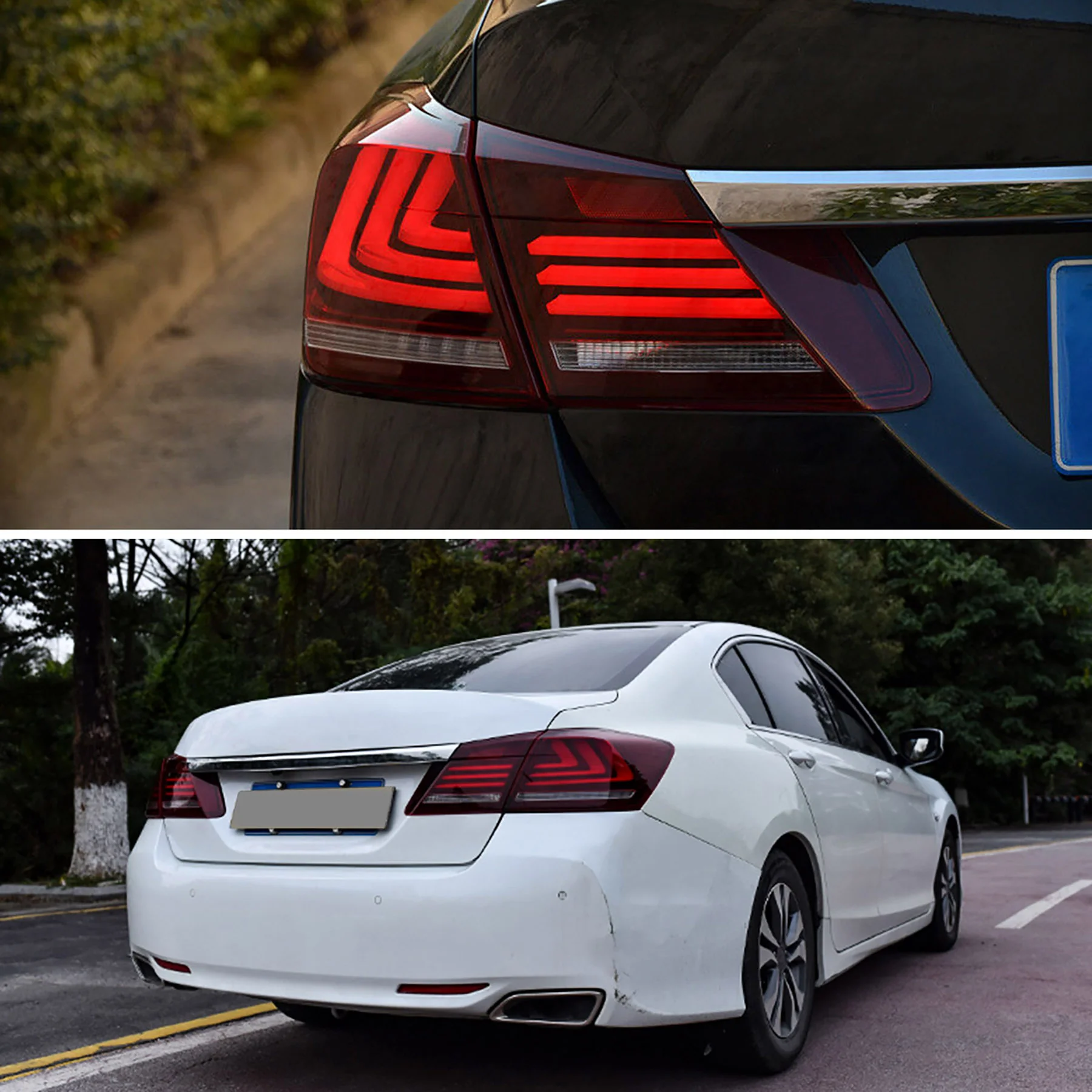 VLAND LED tail lights for 2013-2015 honda accord rear lamp assembly - Image 8