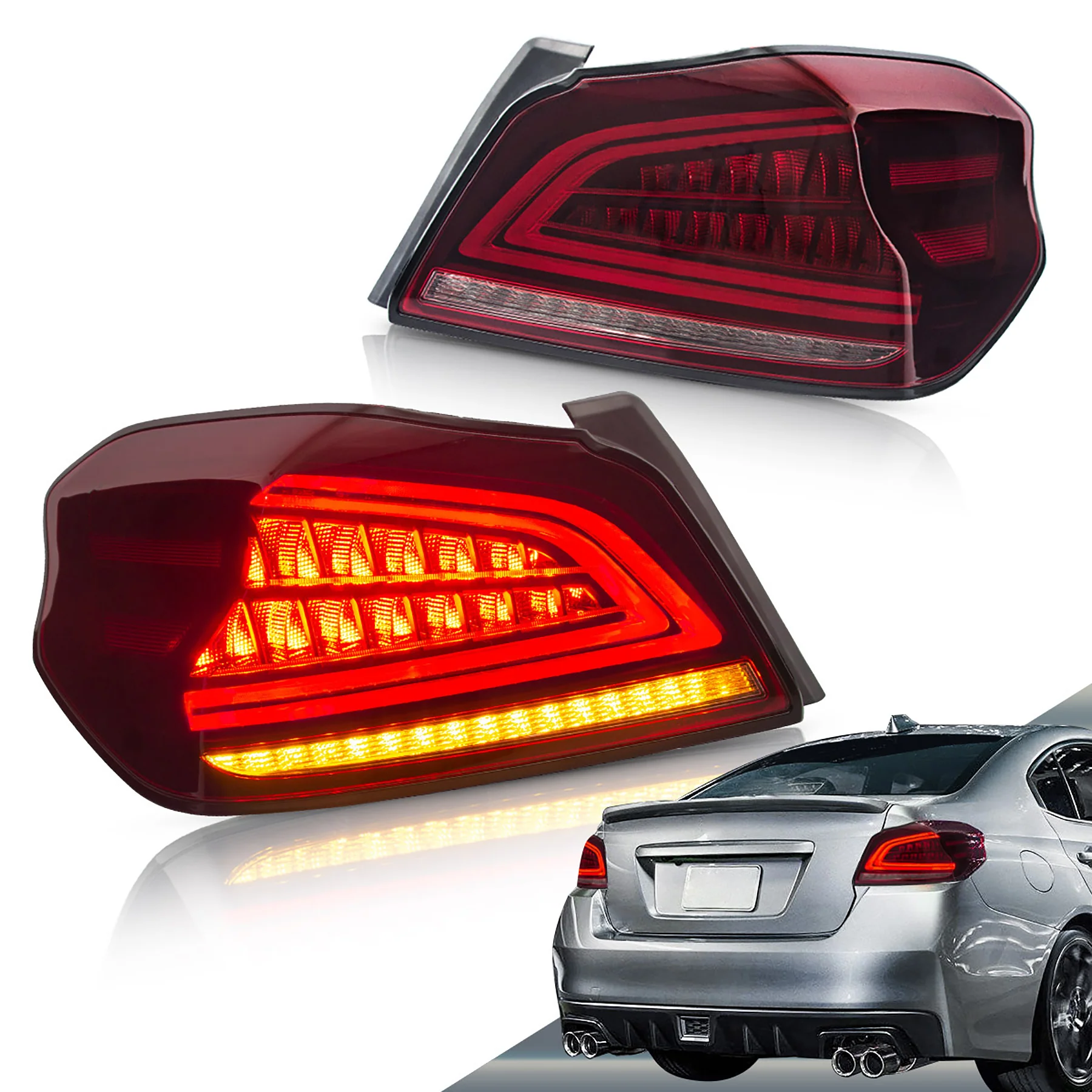 VLAND LED Tail Lights For 2015-2021 Subaru WRX
