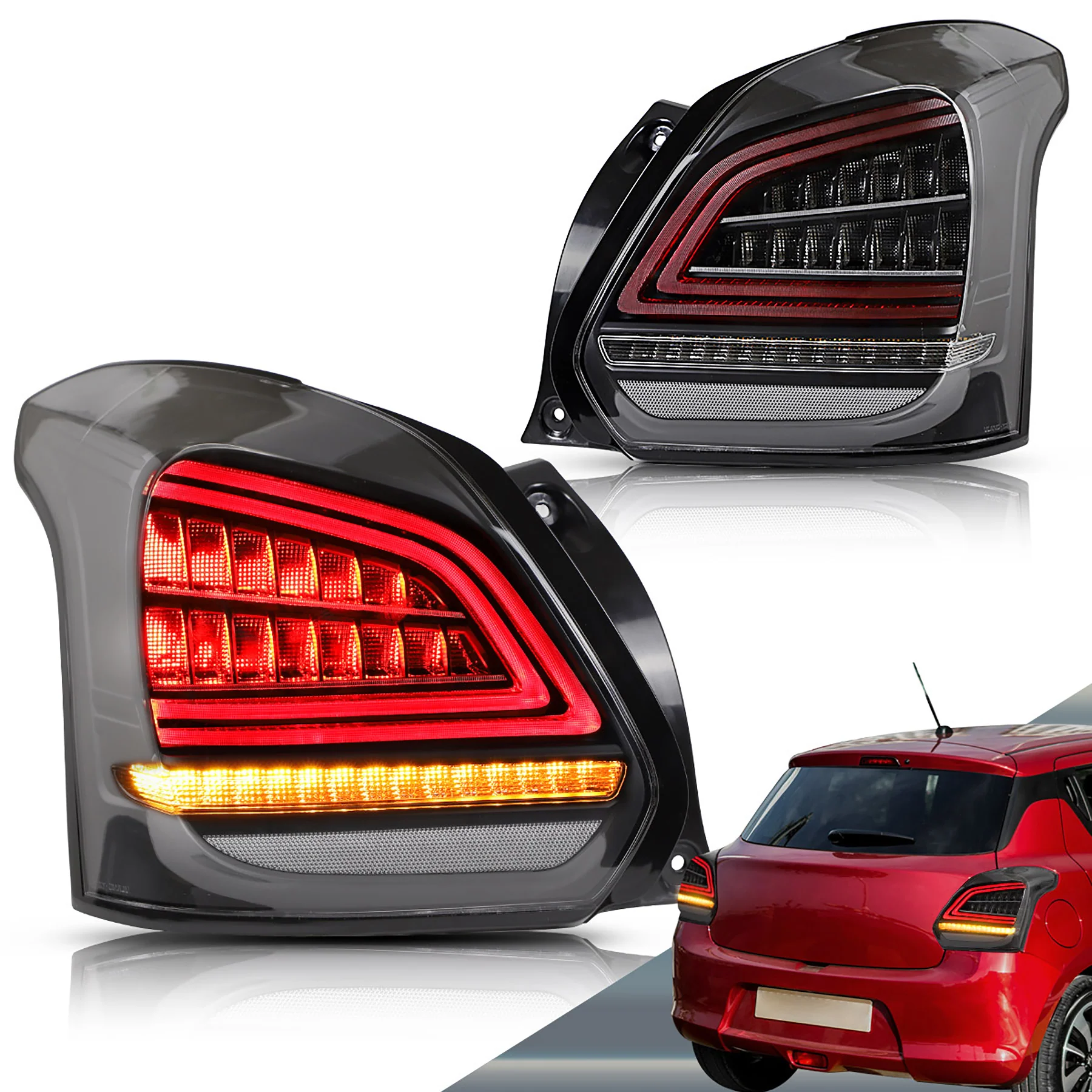 VLAND LED Tail Lights For 2017-2023 Suzuki Swift Aftermarket Taillights