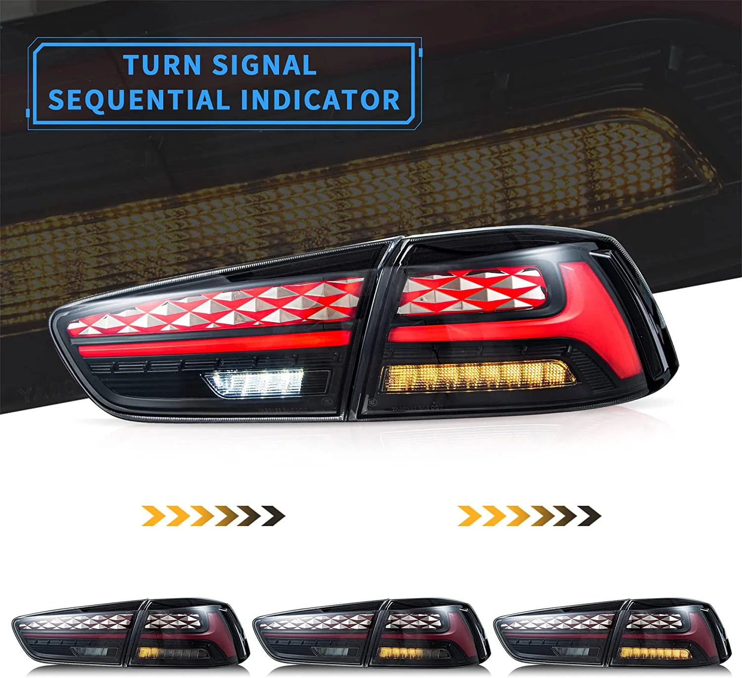VLAND LED Tail lights For 2008-2017 Mitsubishi Lancer Sedan/EVO X - Image 3