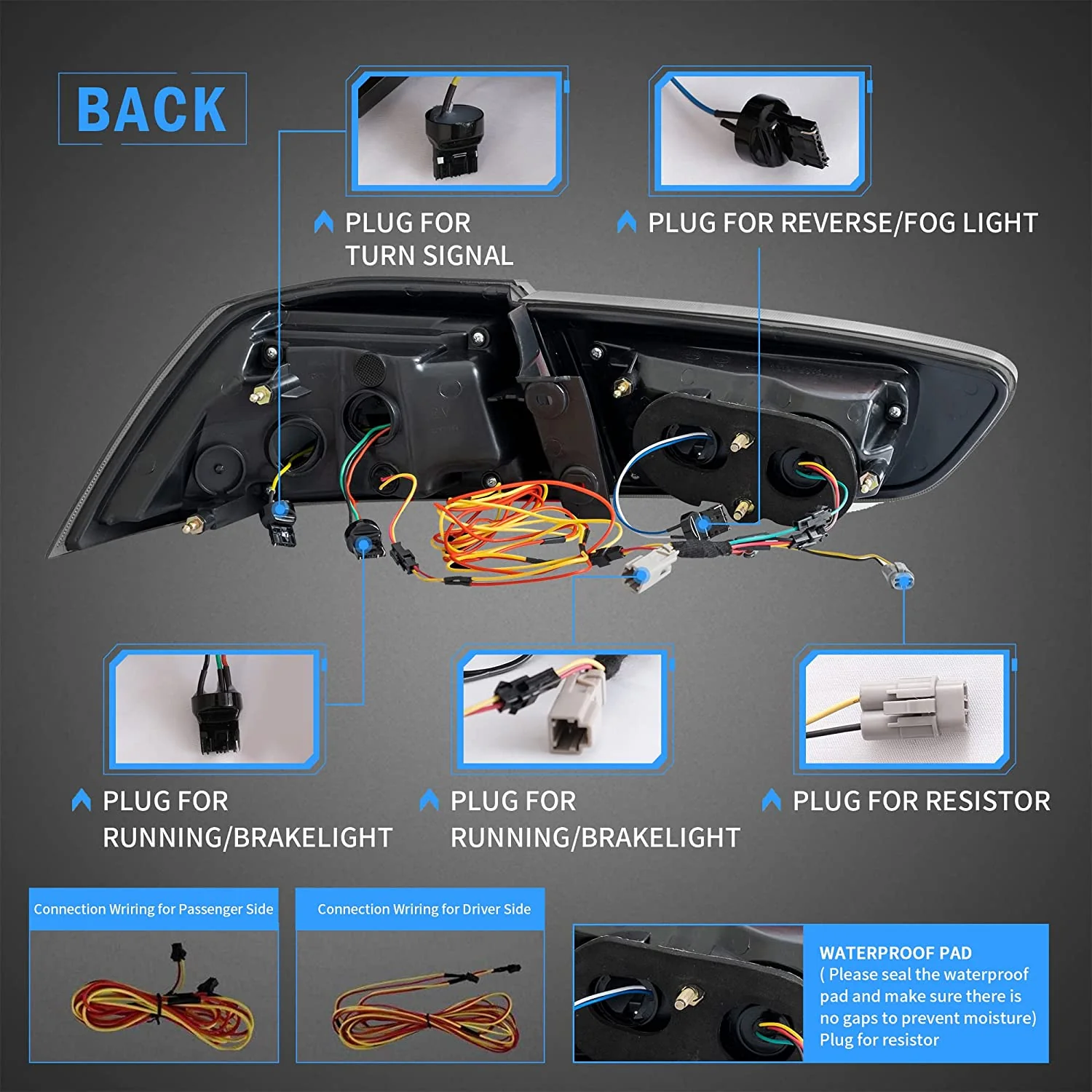 VLAND LED Tail lights For 2008-2017 Mitsubishi Lancer Sedan/EVO X - Image 4