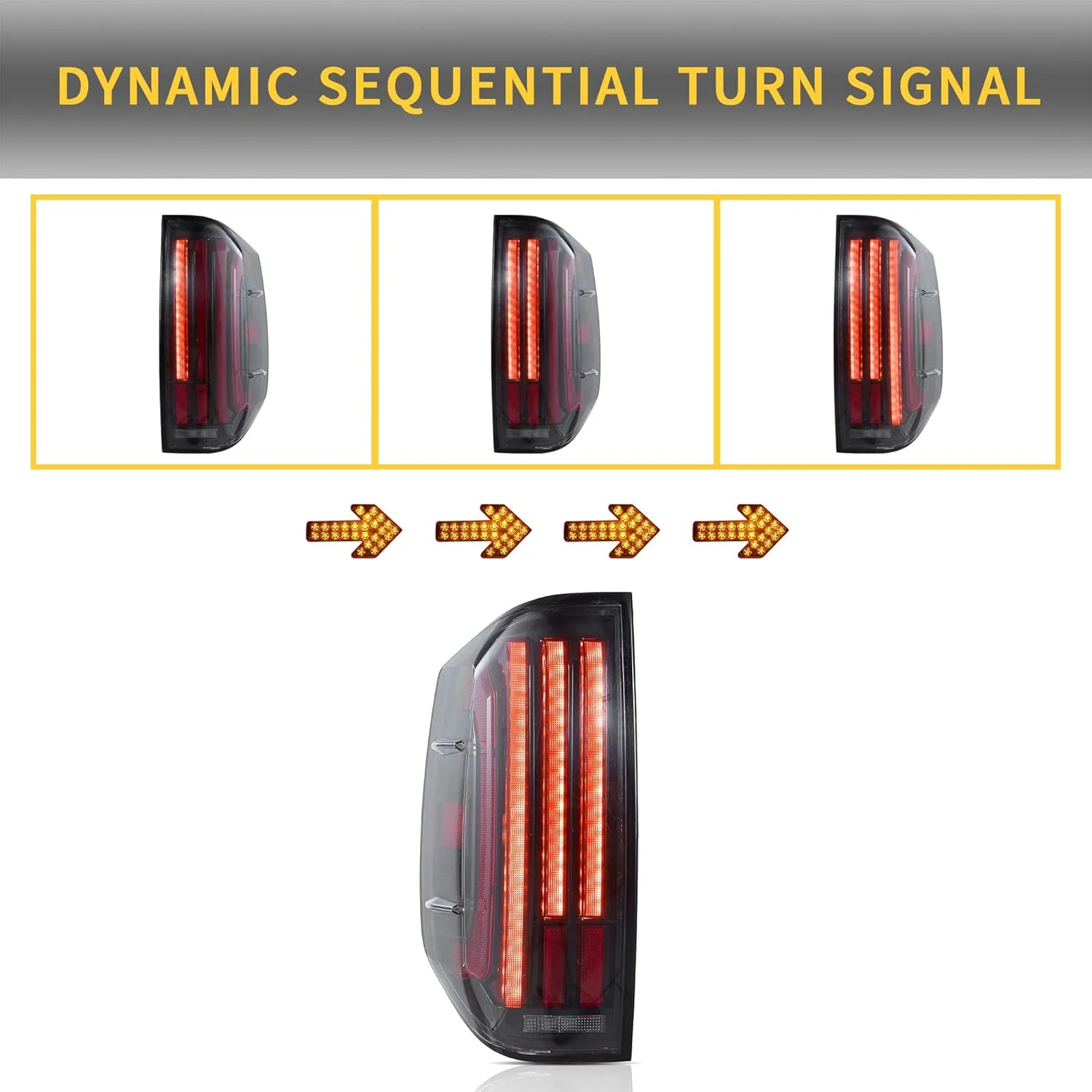 VLAND LED Tail Lights For 2014-2021 Toyota Tundra W/Startup Animation - Image 5
