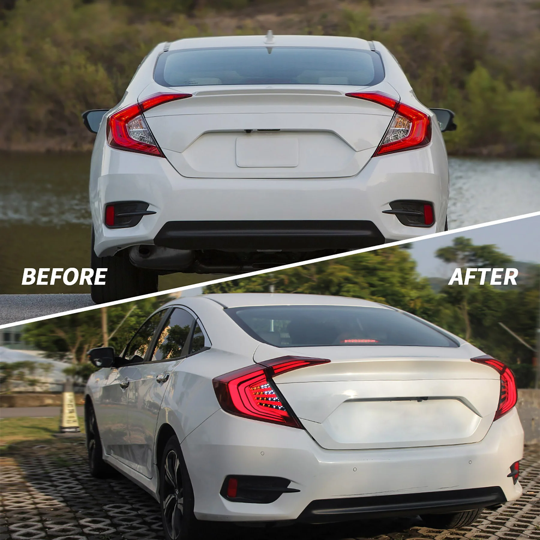 VLAND LED Taillights For 2016-2021 Honda Civic Sedan 10th Gen - Image 10
