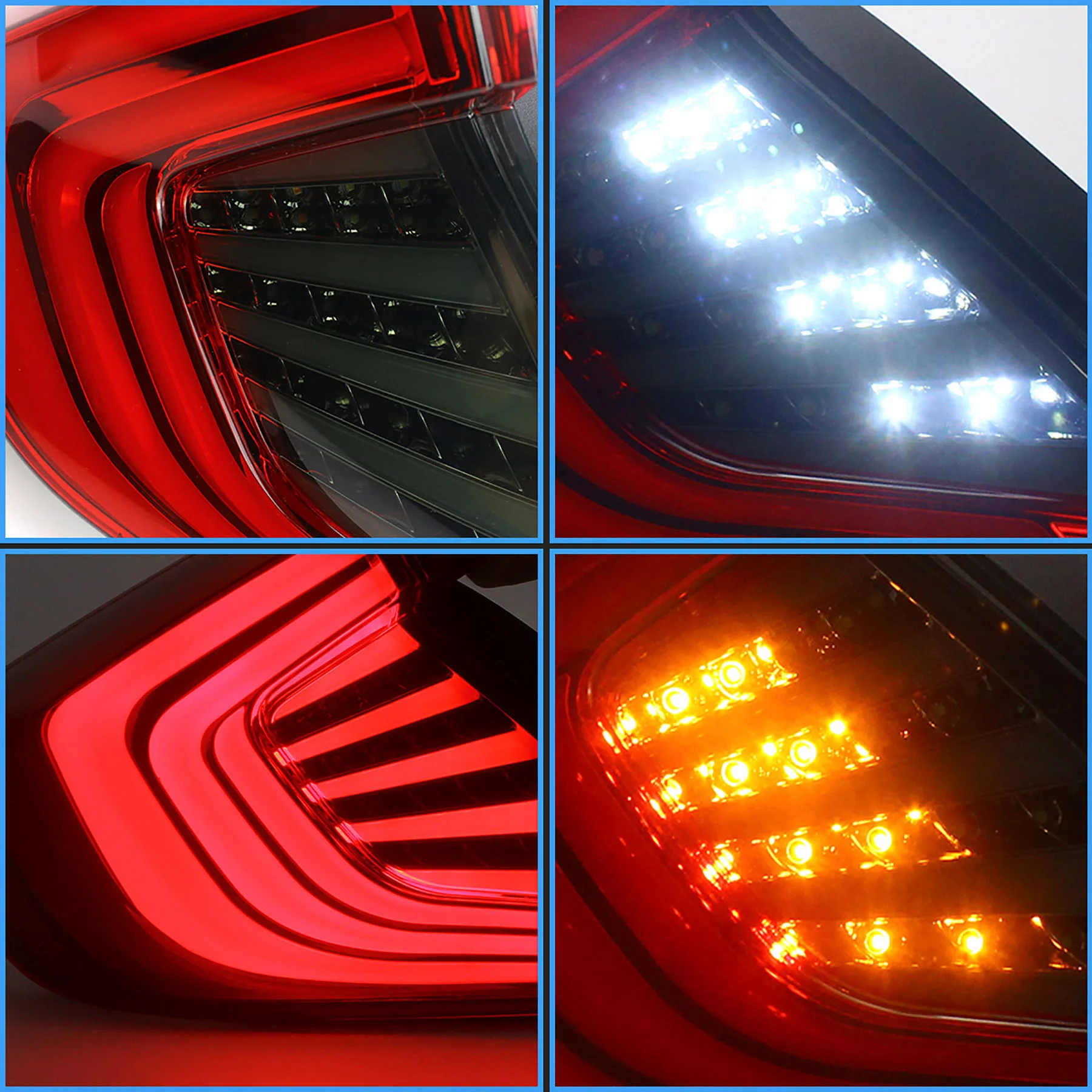 VLAND LED Taillights For 2016-2021 Honda Civic Sedan 10th Gen - Image 6
