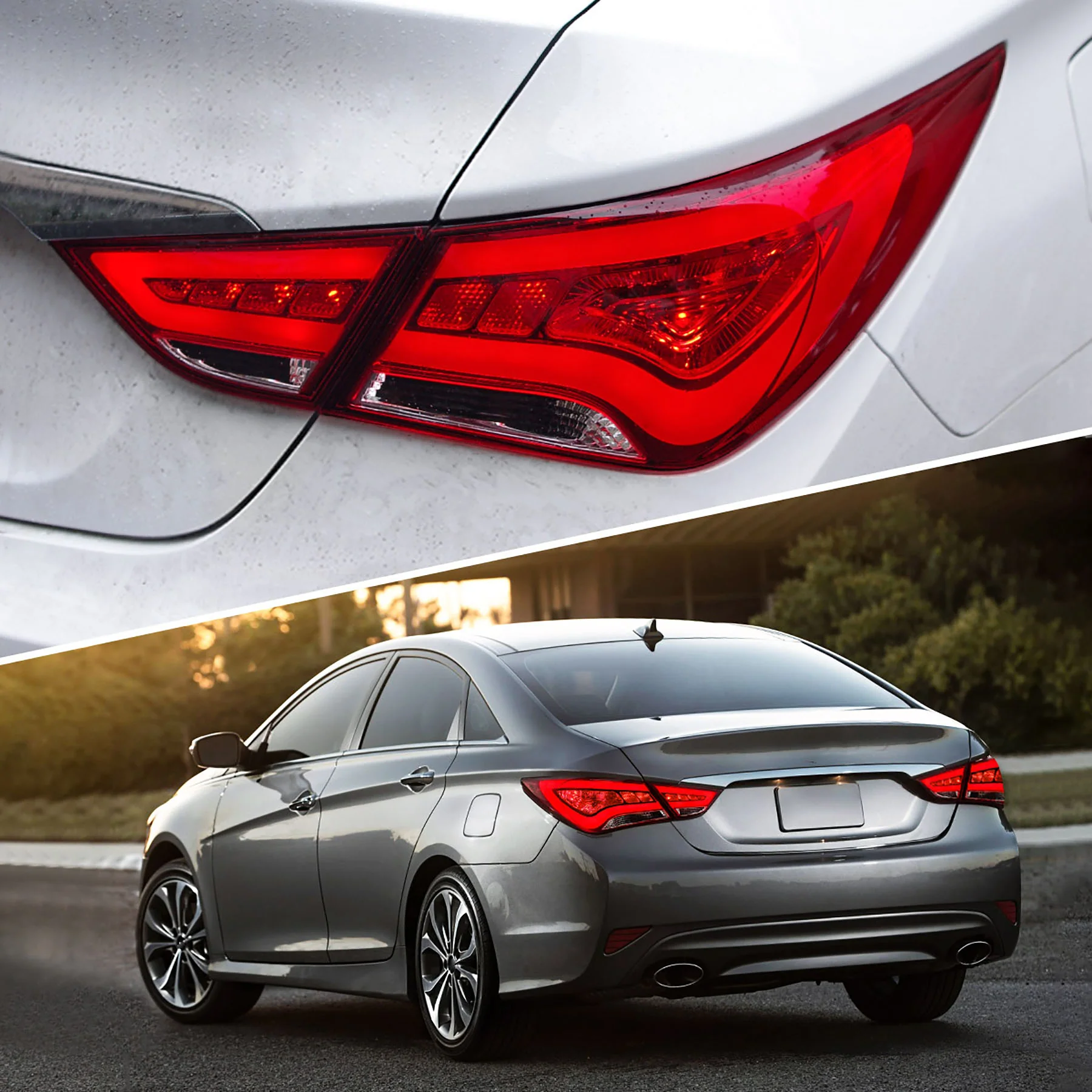 VLAND Tail lights For Hyundai Sonata 2011 2012 2013 2014 Aftermarket Rear Lamps Assembly Plug-And-Play - Image 10