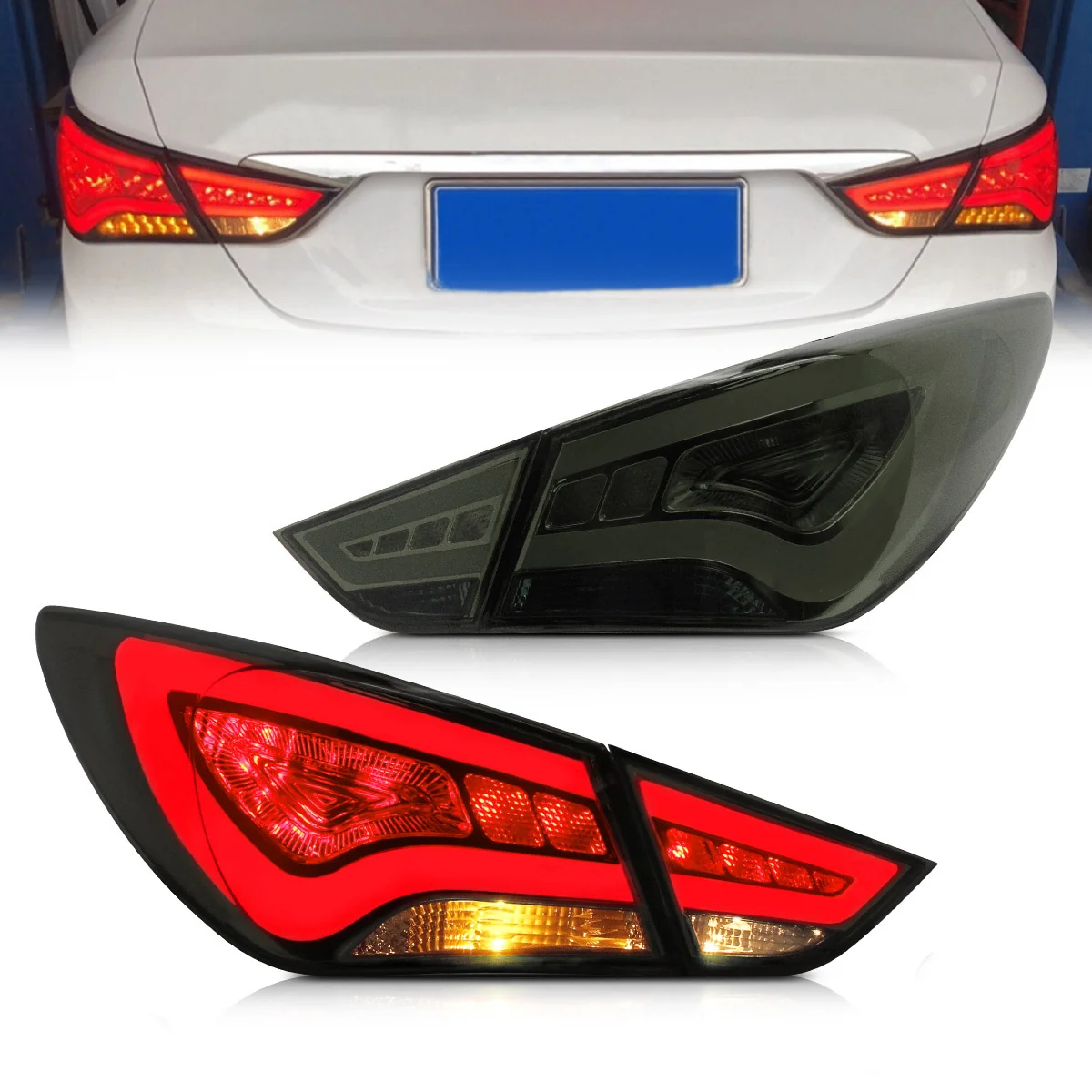 VLAND Tail lights For Hyundai Sonata 2011 2012 2013 2014 Aftermarket Rear Lamps Assembly Plug-And-Play - Image 11
