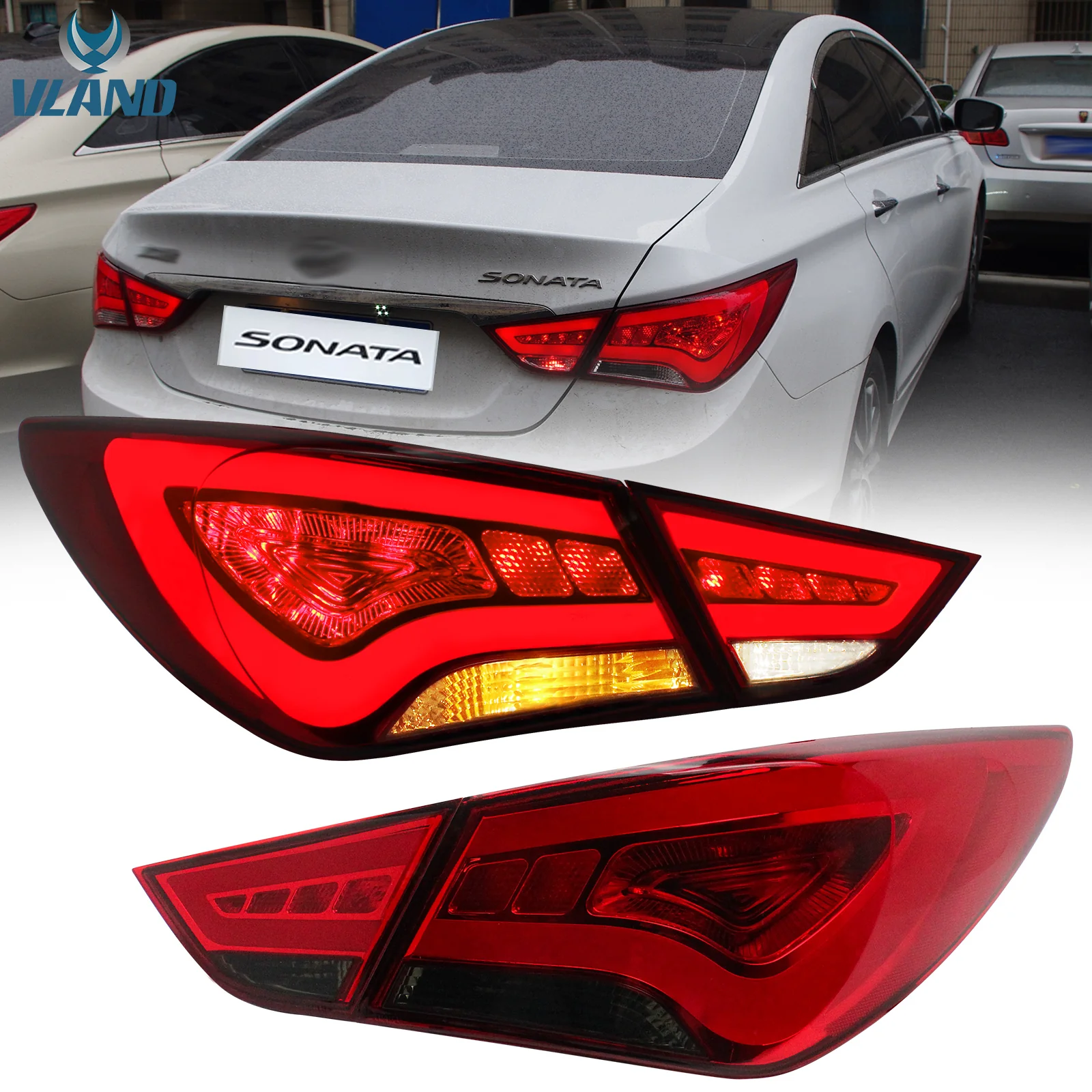 VLAND Tail lights For Hyundai Sonata 2011 2012 2013 2014 Aftermarket Rear Lamps Assembly Plug-And-Play - Image 12
