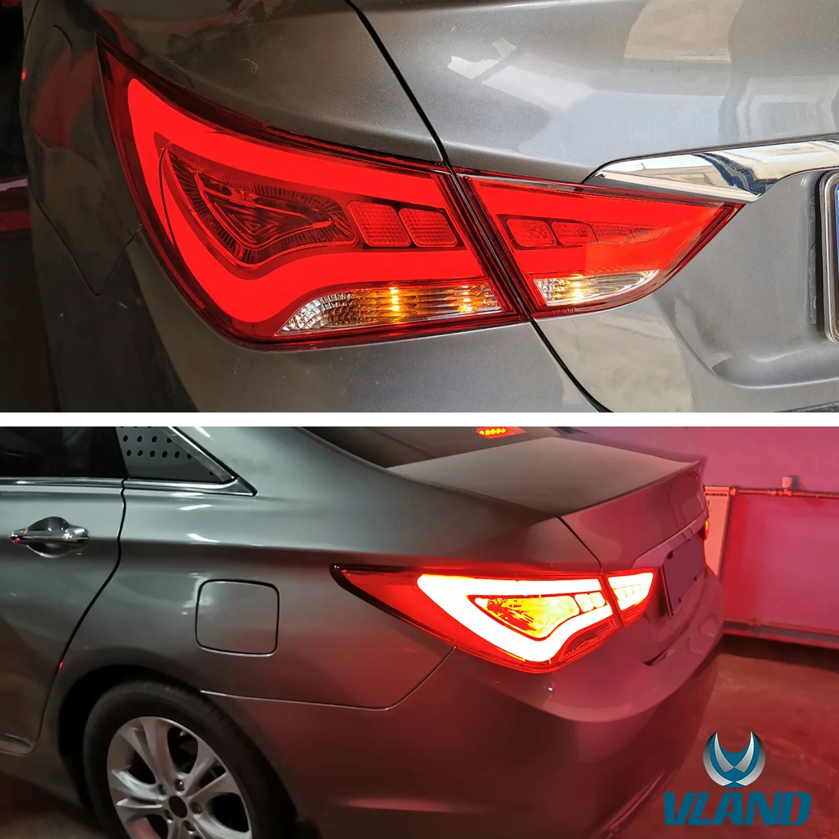 VLAND Tail lights For Hyundai Sonata 2011 2012 2013 2014 Aftermarket Rear Lamps Assembly Plug-And-Play - Image 3