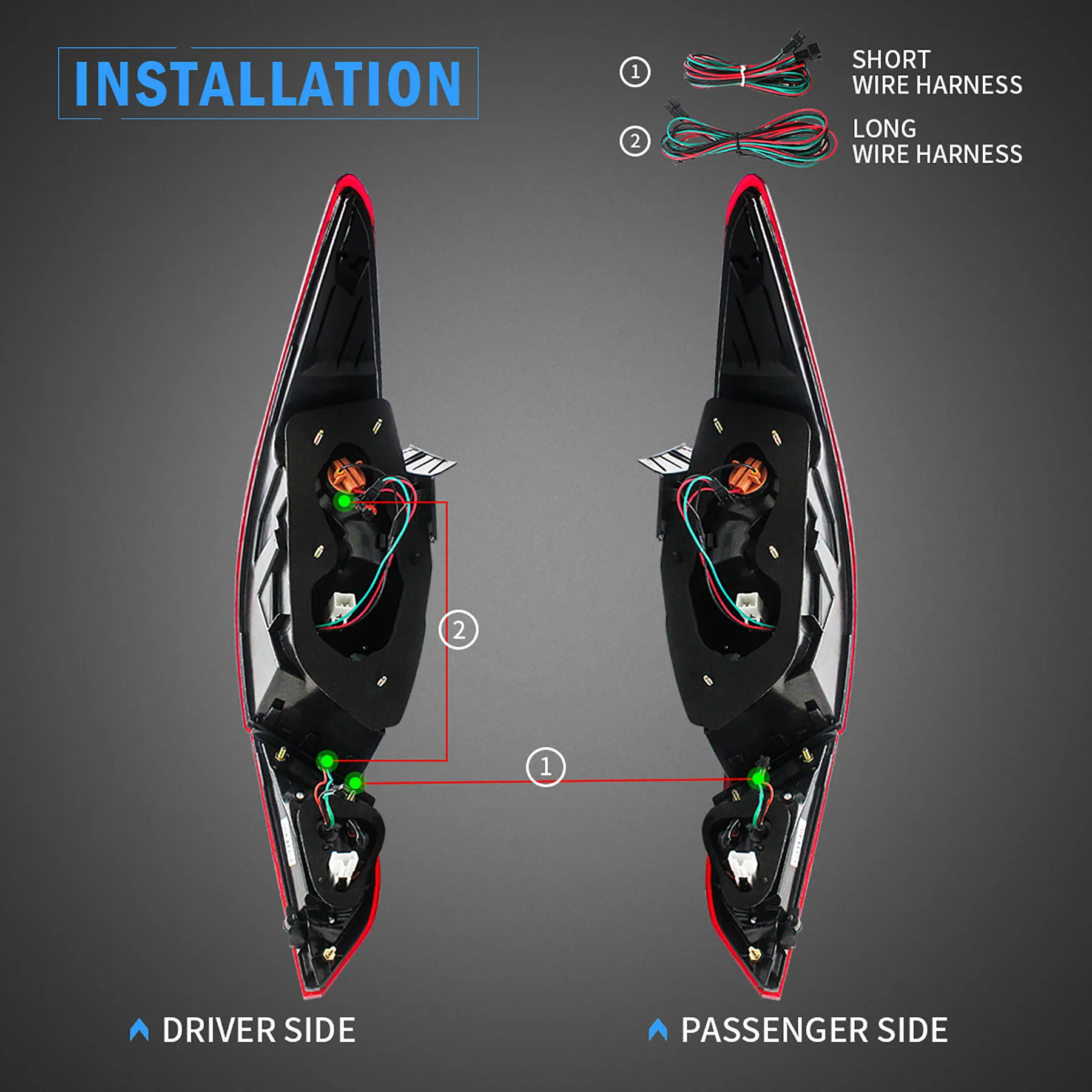 VLAND Tail lights For Hyundai Sonata 2011 2012 2013 2014 Aftermarket Rear Lamps Assembly Plug-And-Play - Image 7