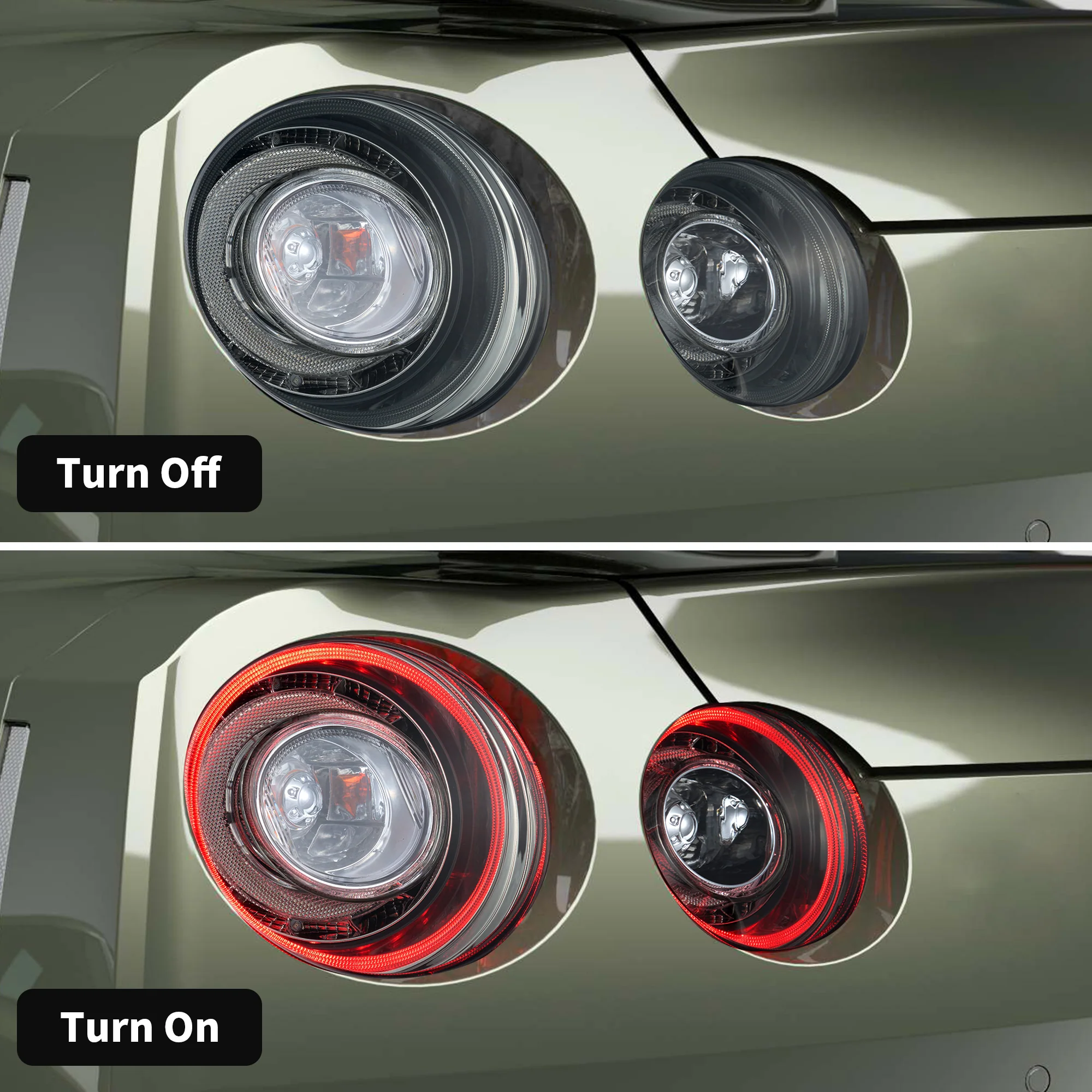 VLAND LED Taillights For 2008-2023 Nissan GTR R35 - Image 5