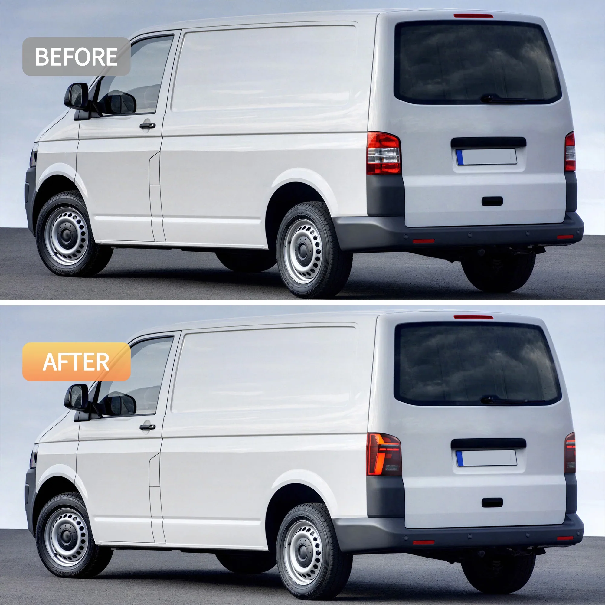 VLAND LED Taillights For 2010-2014 Volkswagen Transporter T5 Multivan Caravelle - Image 9