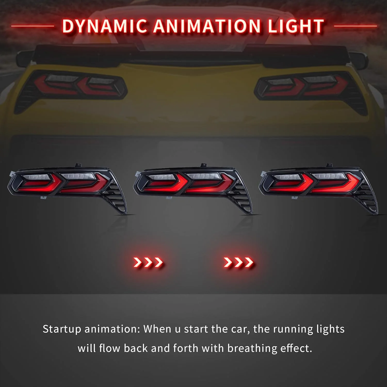 VLAND LED Taillights For 2014–2019 Chevrolet Corvette C7 - Image 5