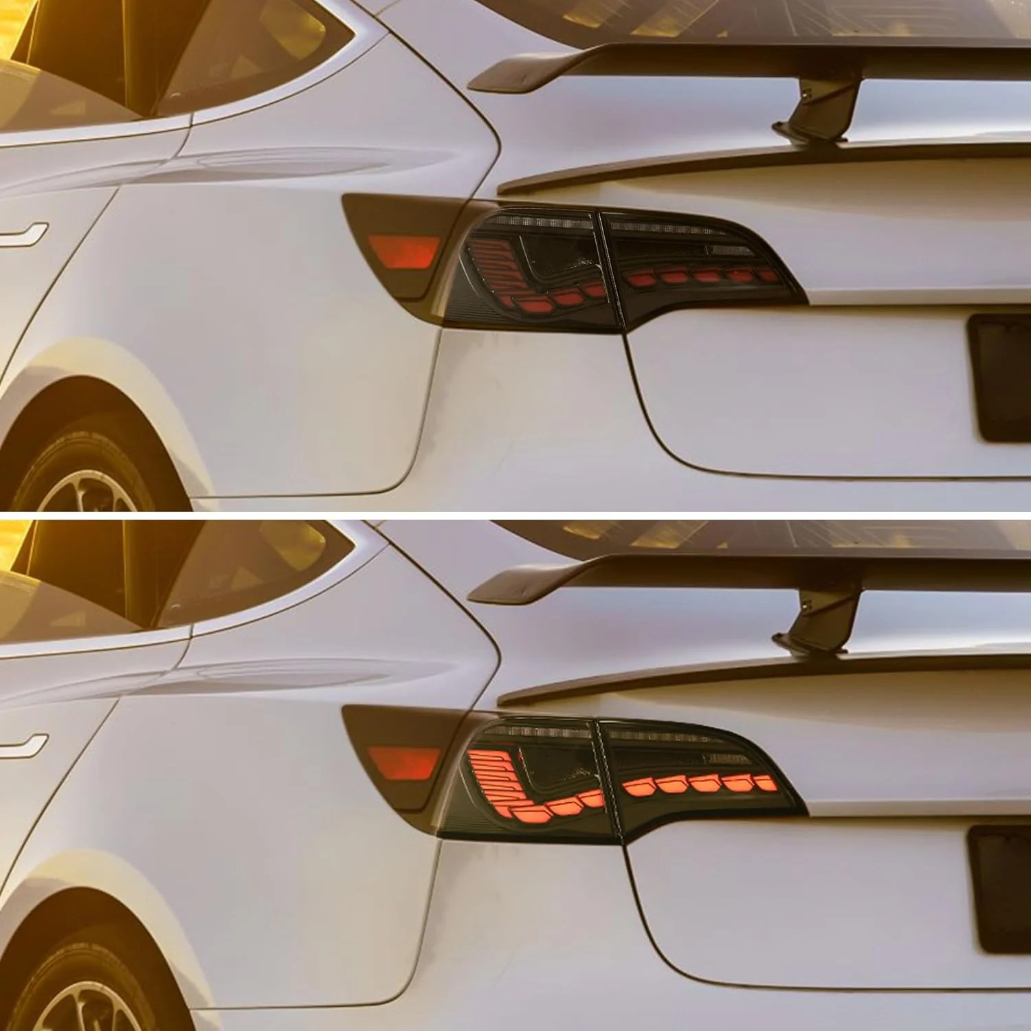 VLAND LED Taillights For 2017-2023 Tesla Model 3 Model Y W/Amber Turn signal - Image 5