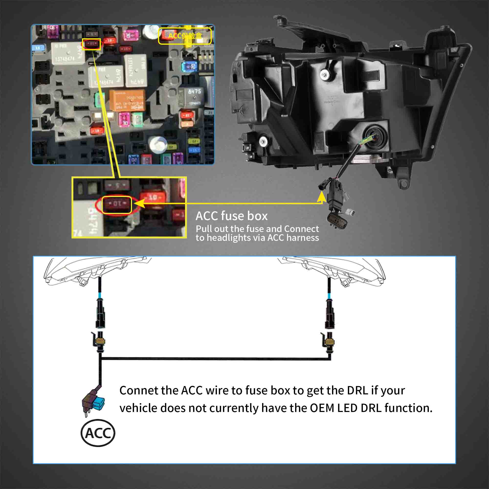 VLAND LED Projector Headlights For 2019-2024 RAM 1500 - Image 6