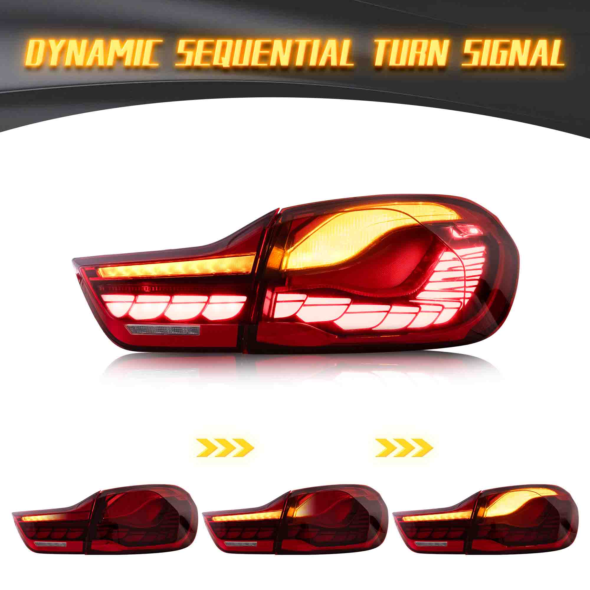 VLAND LED Taillights For 2014-2020 BMW 4-Series F32 F33 F36 M4 F82 F83 - Image 3