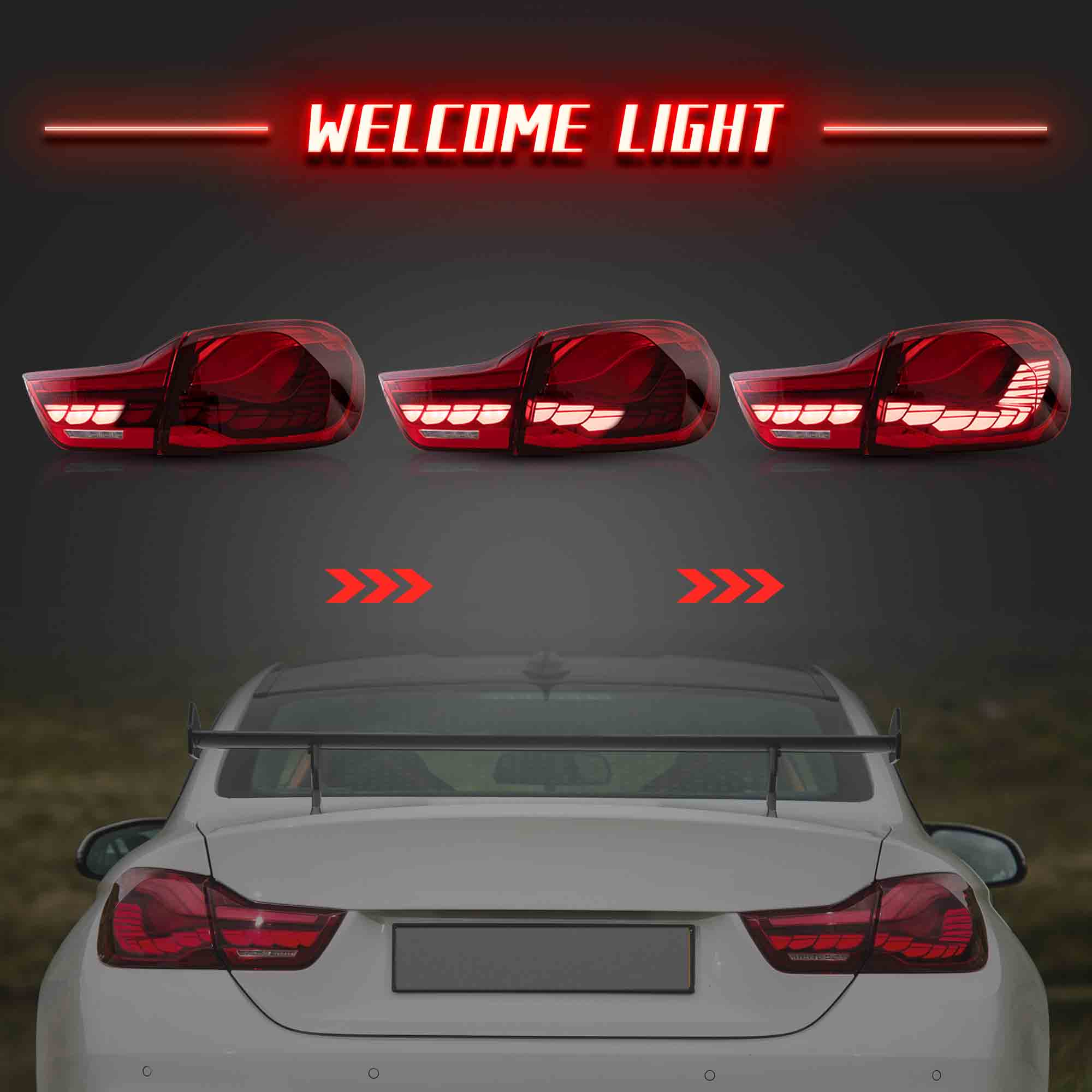 VLAND LED Taillights For 2014-2020 BMW 4-Series F32 F33 F36 M4 F82 F83 - Image 4