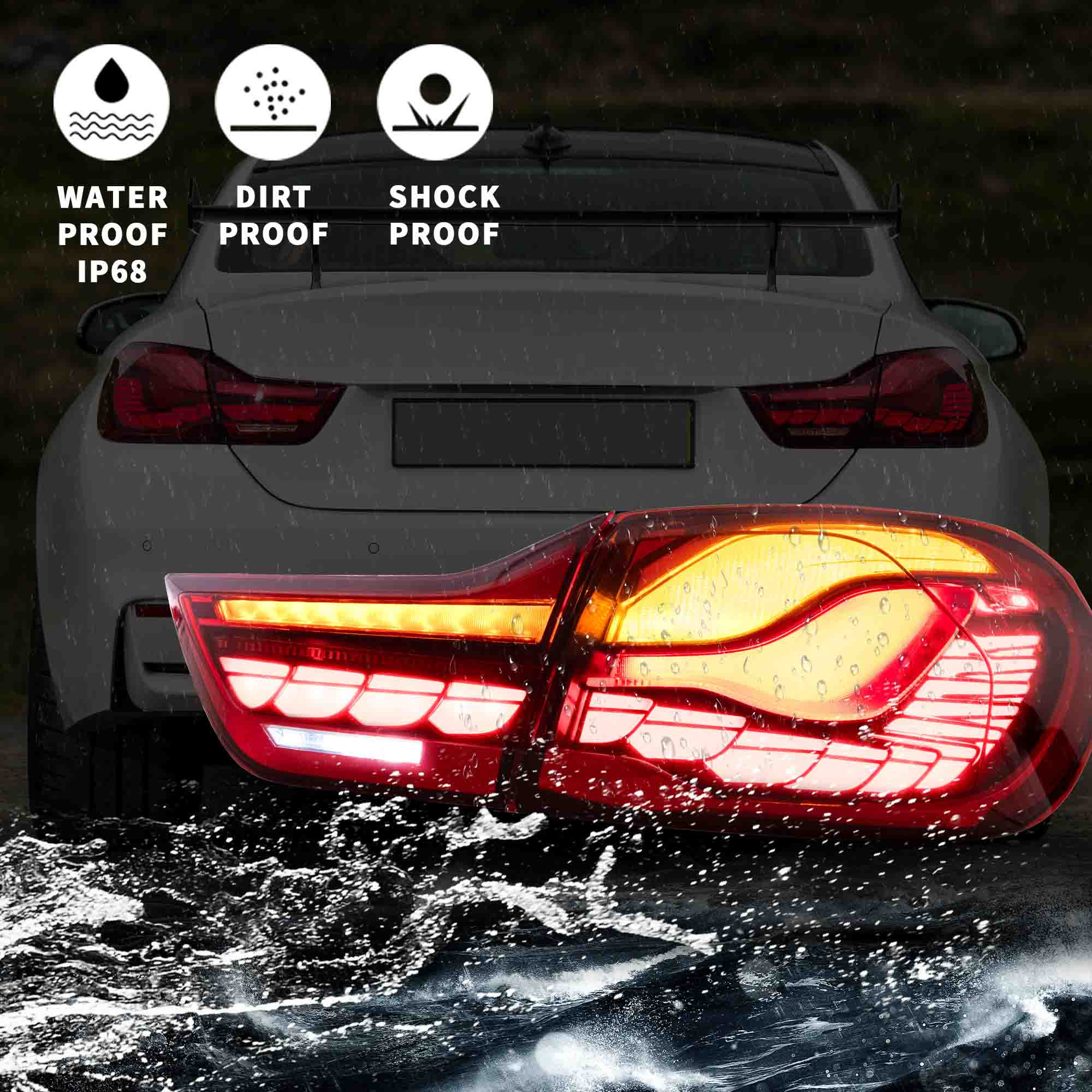 VLAND LED Taillights For 2014-2020 BMW 4-Series F32 F33 F36 M4 F82 F83 - Image 6