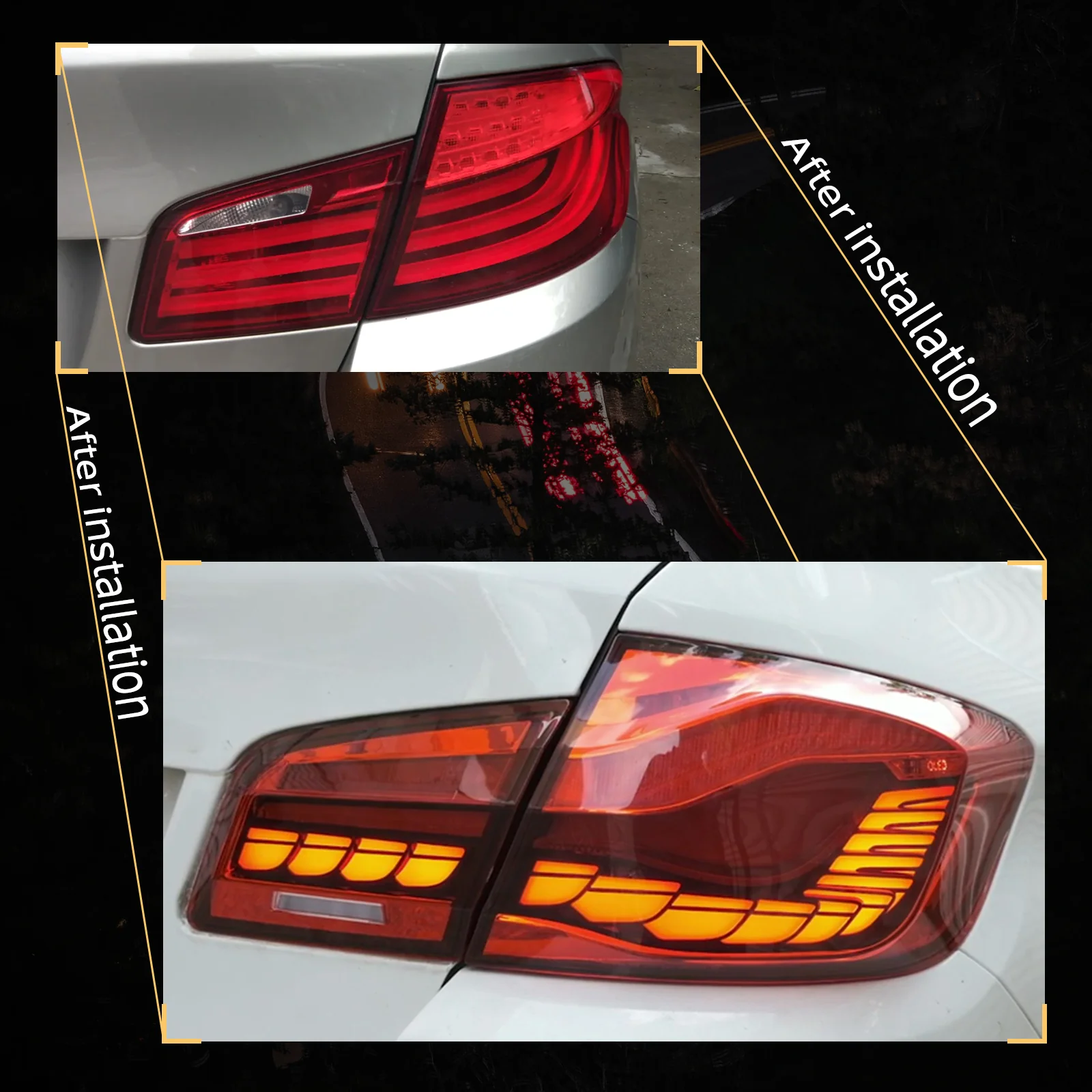 VLAND LED Tail Lights For 6th Gen BMW 5-Series 2010-2017 F10 F18 - Image 6