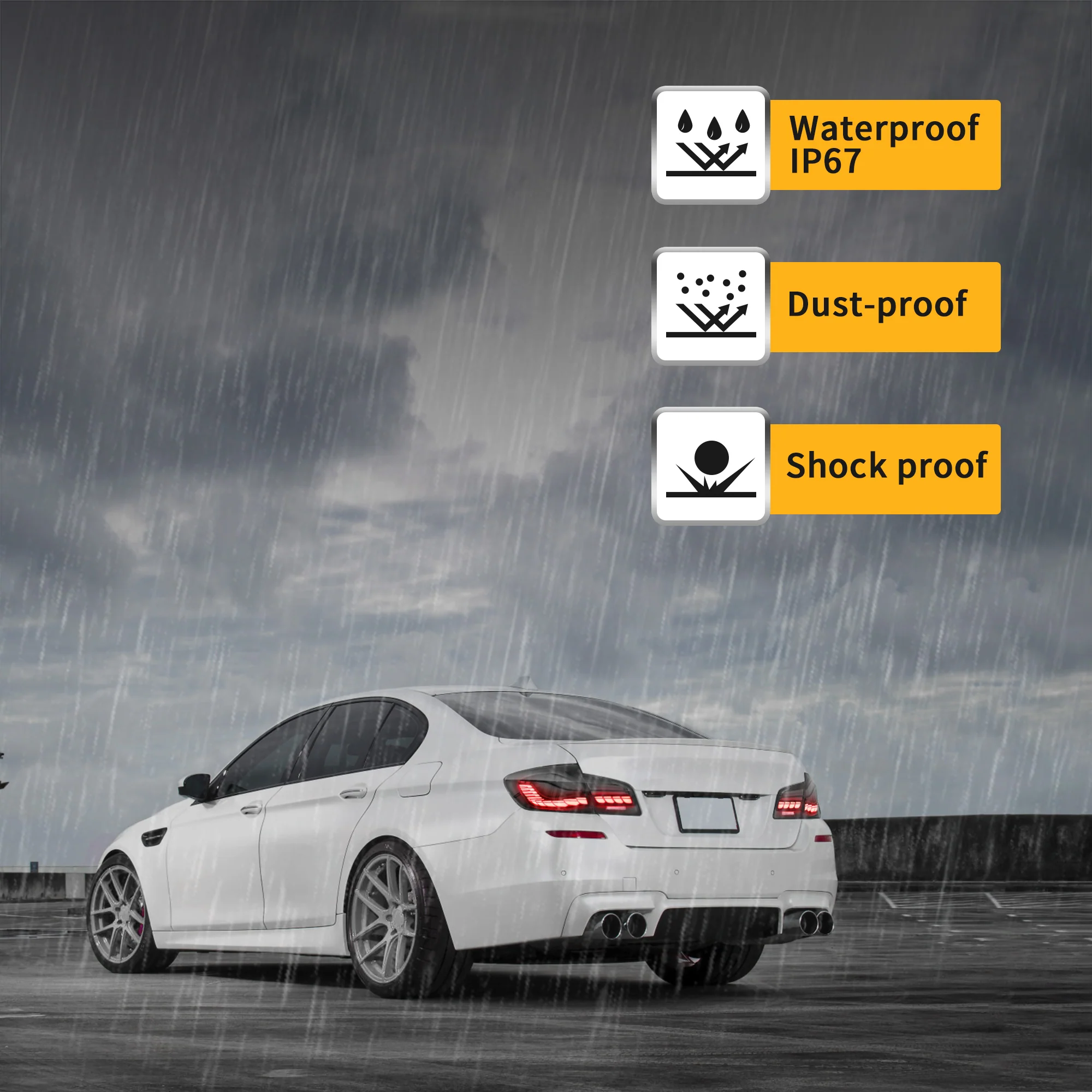 VLAND LED Taillights For 2010-2017 BMW 5-Series F10 F18 - Image 13