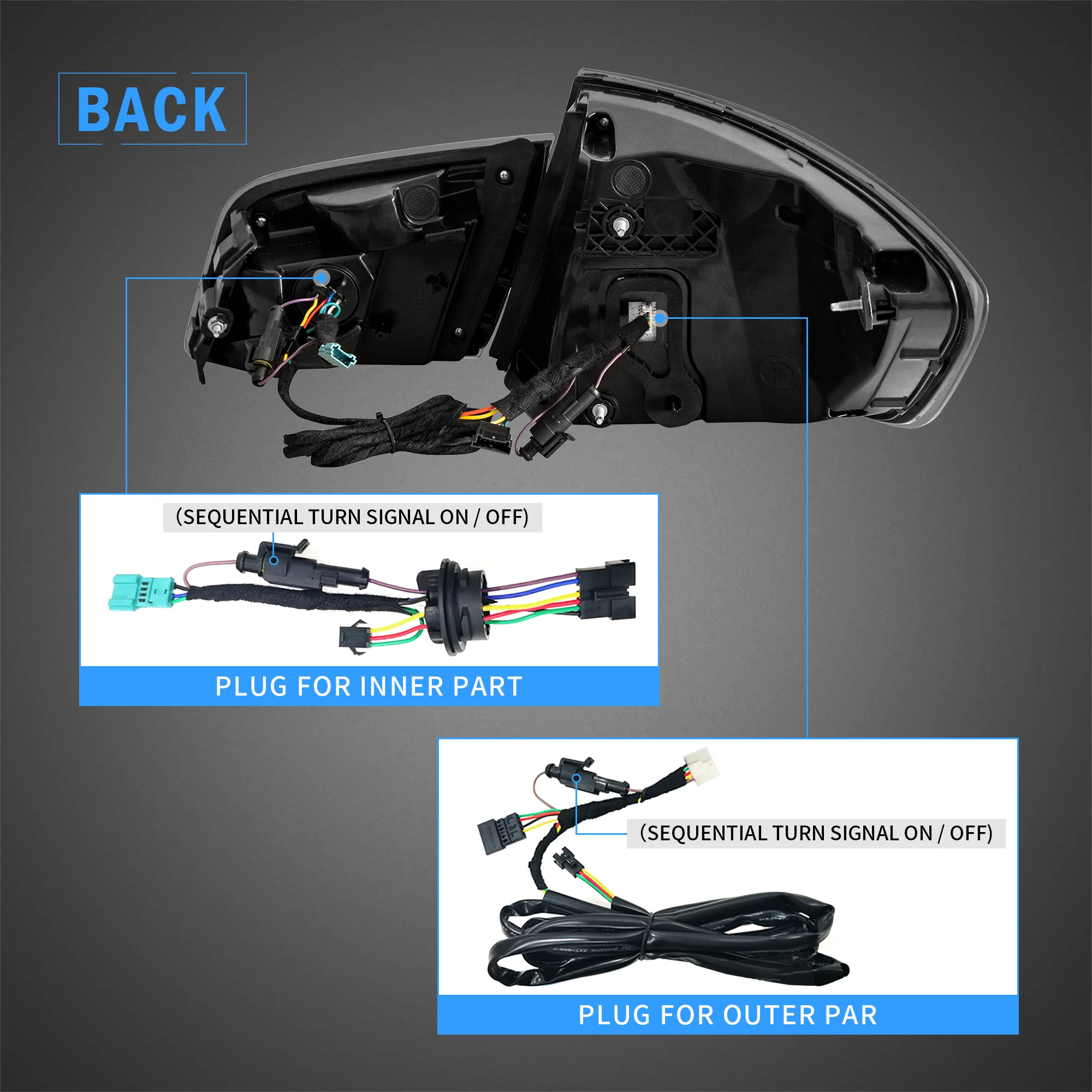 VLAND LED Taillights For 2010-2017 BMW 5-Series F10 F18 - Image 4