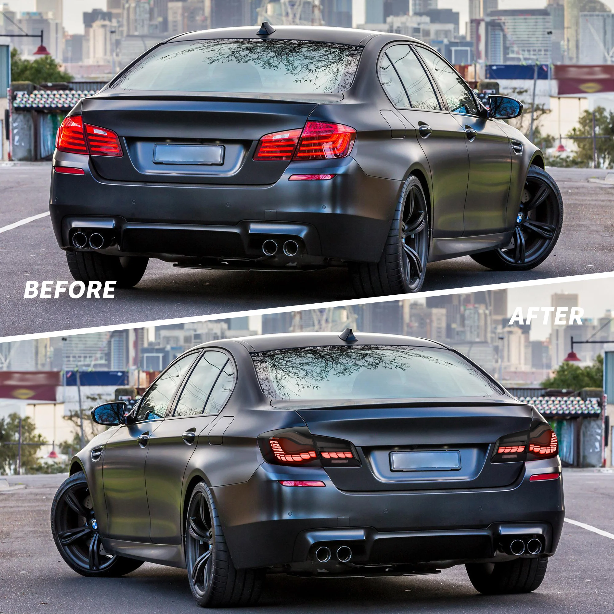 VLAND LED Taillights For 2010-2017 BMW 5-Series F10 F18 - Image 8