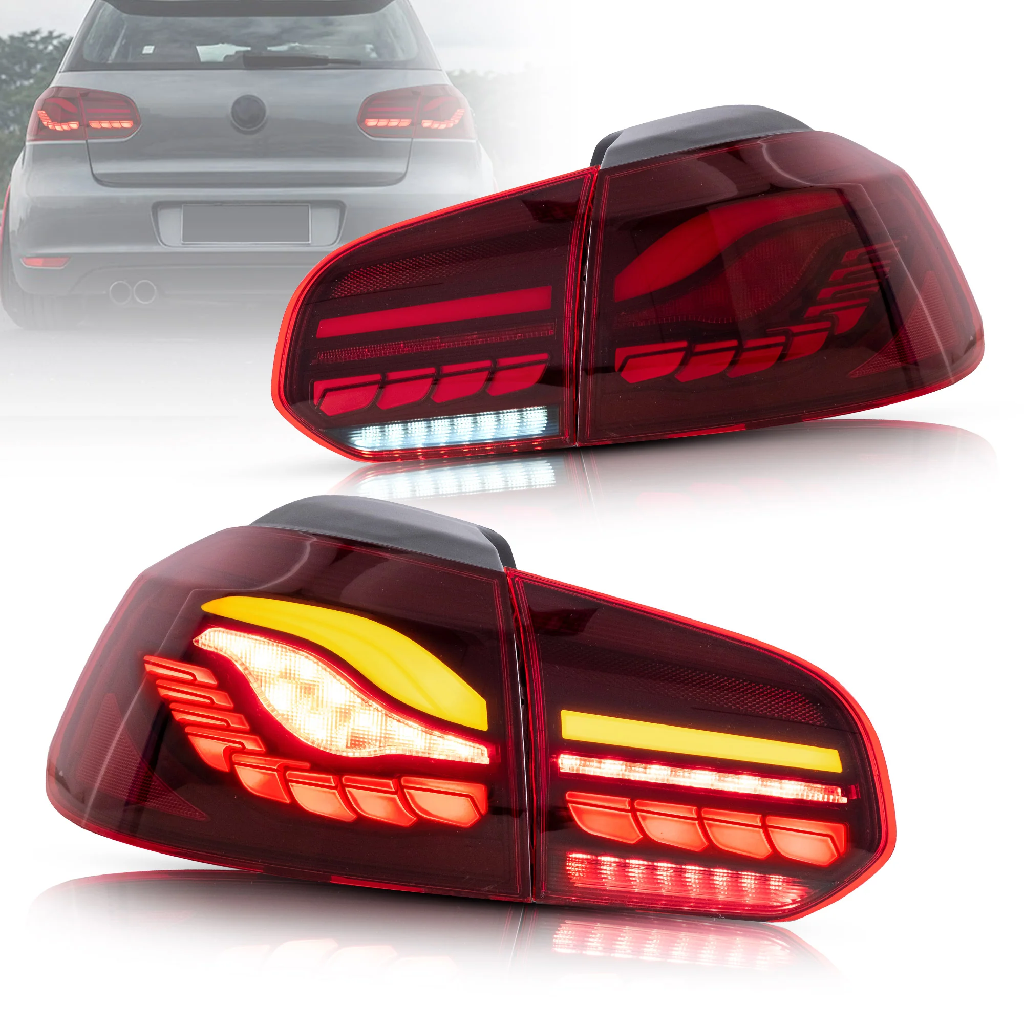 VLAND LED Taillights For Volkswagen Golf 6 MK6 2009-2014 - Image 11