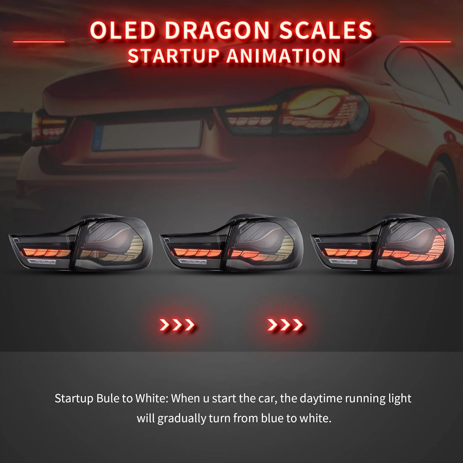 VLAND OLED Taillights For 2014-2020 BMW 4-Series F32 F33 F36 M4 F82 F83 - Image 5