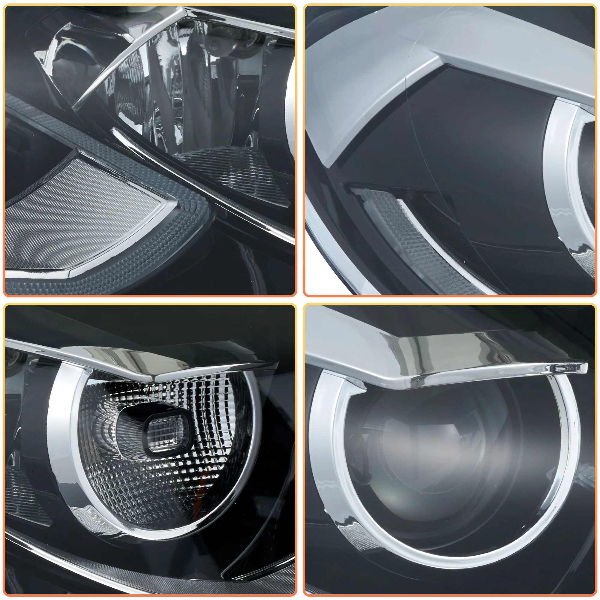VLAND Projector Headlights For 2009-2014 Volkswagen Scirocco - Image 7