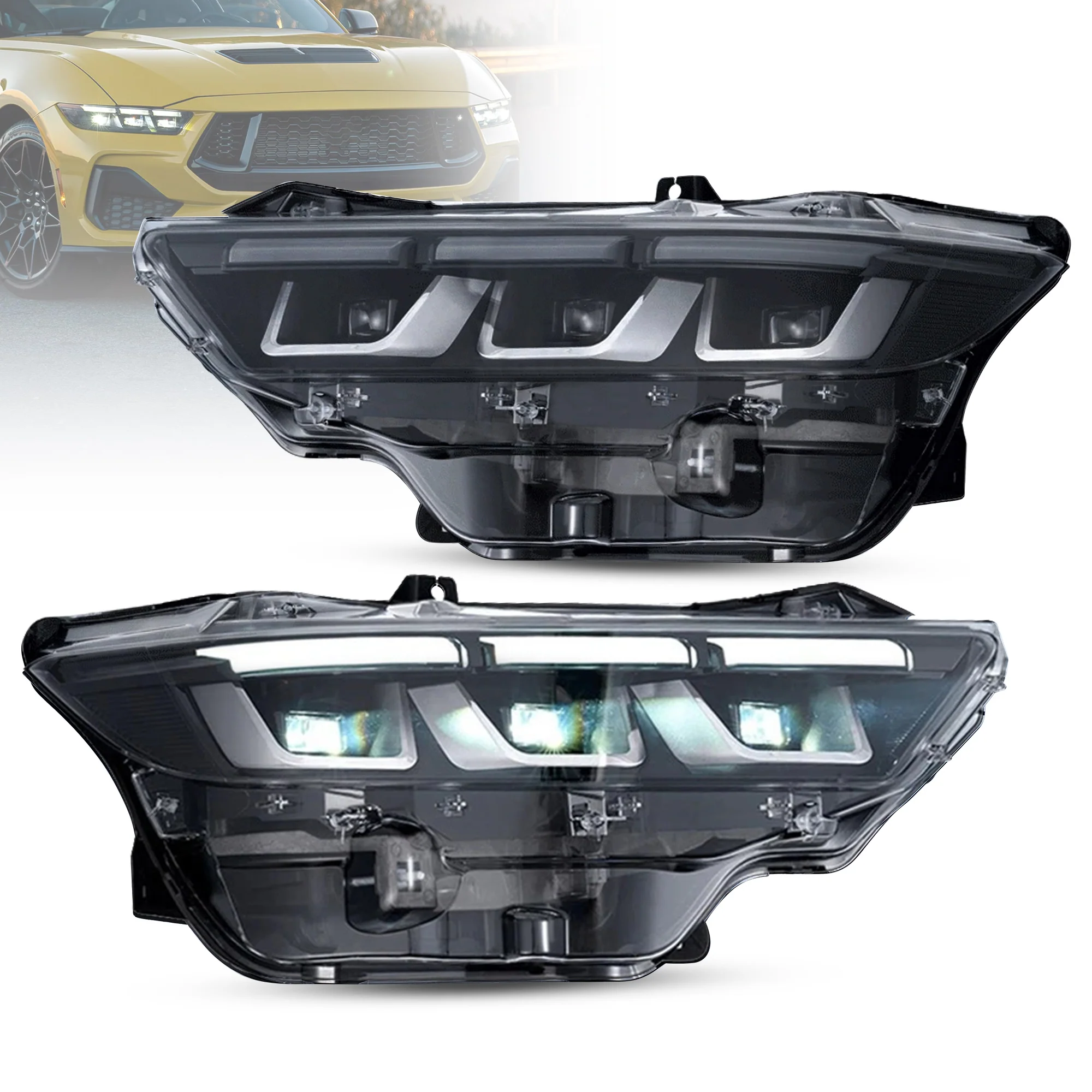 VLAND Projector Headlights For 2024-2026 Ford Mustang S650 - Image 2