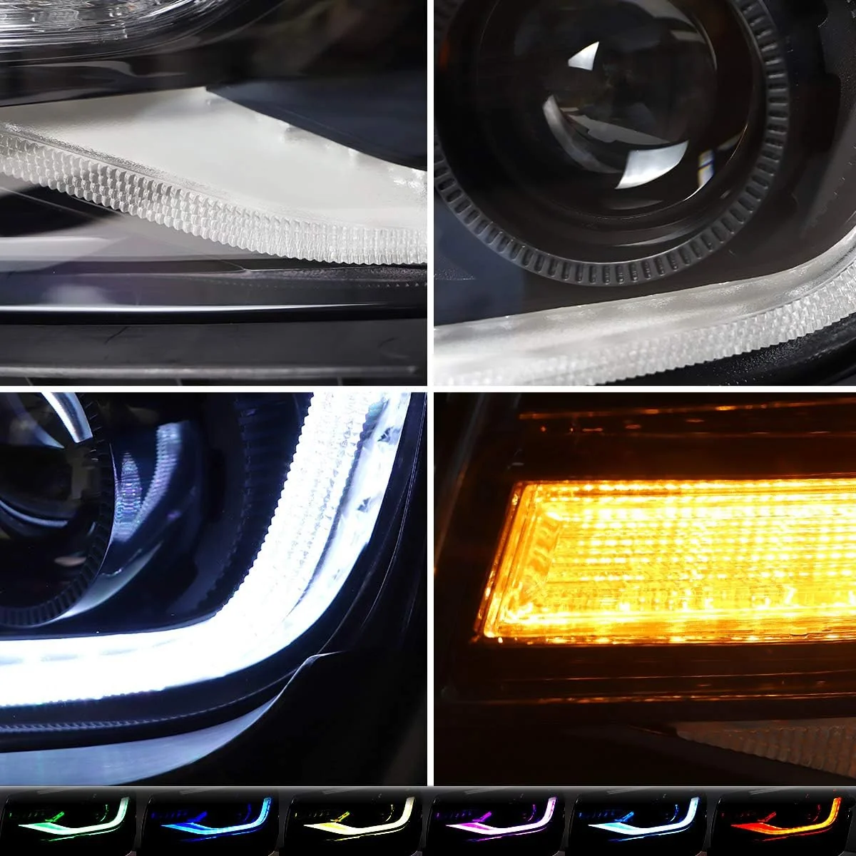 VLAND LED RGB Headlights For 2014 2015 Chevrolet Camaro - Image 7