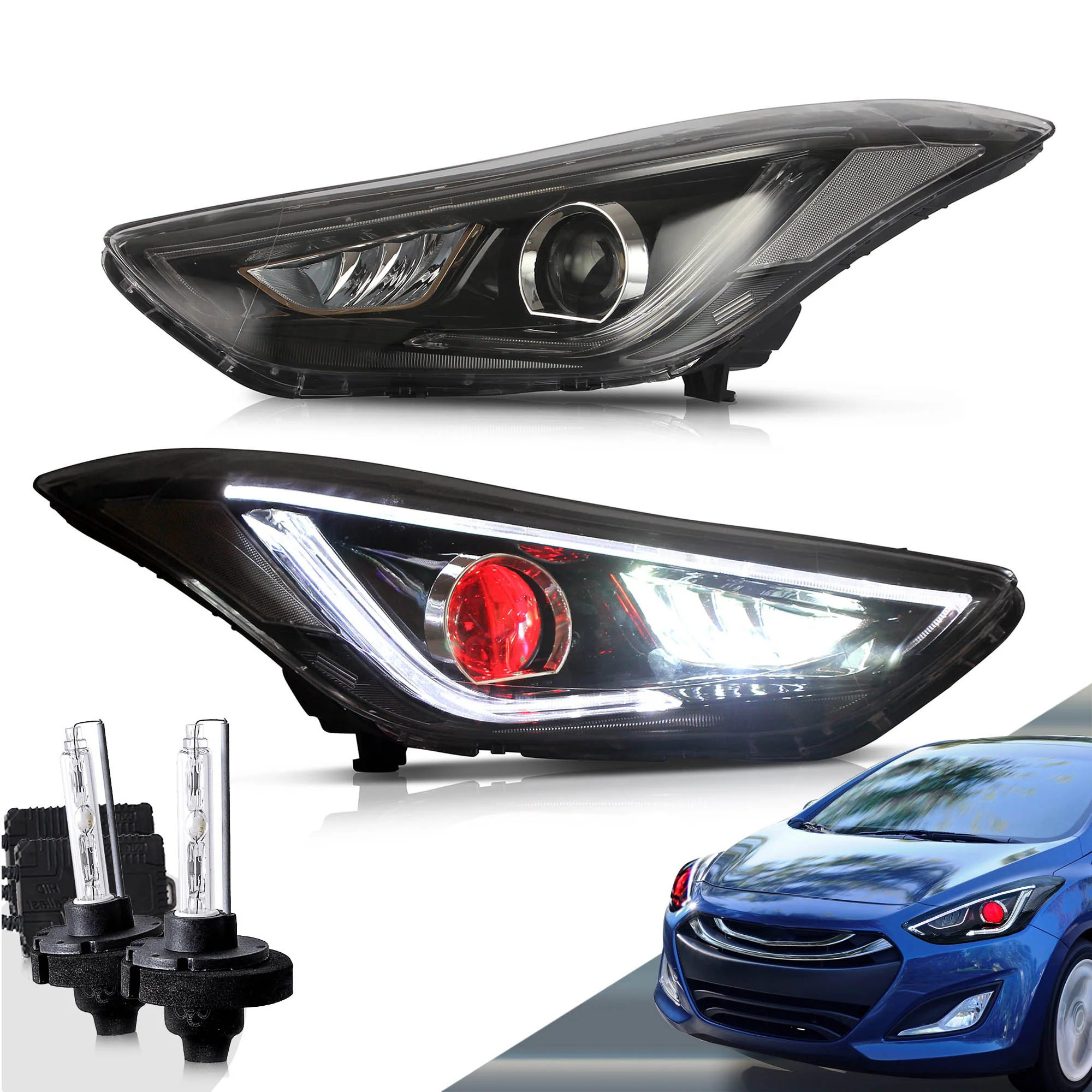 VLAND LED Headlights For 2011-2015 Hyundai Elantra Sedan/Coupe - Image 9