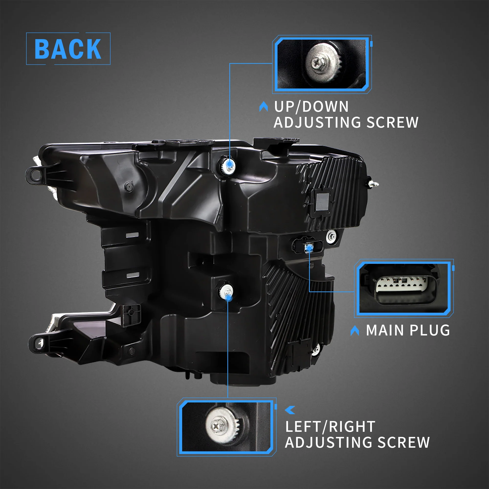 VLAND LED Headlights For 2018-2020 Ford F150 w/start-up animation - Image 6