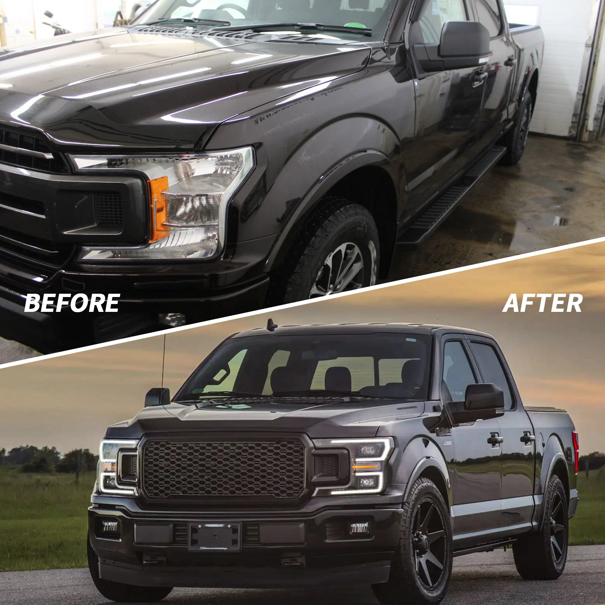 VLAND LED Headlights For 2018-2020 Ford F150 w/start-up animation - Image 9