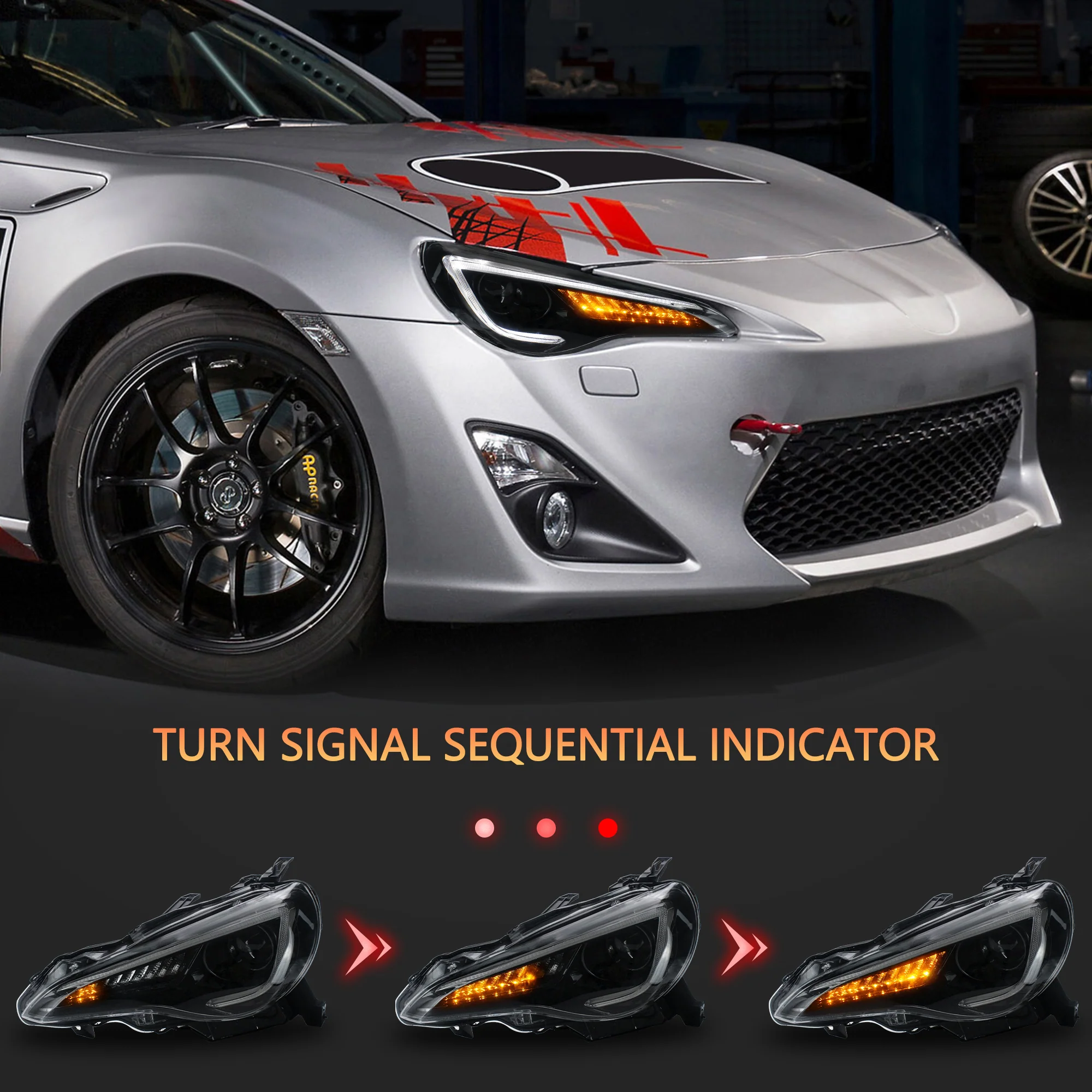 VLAND LED Headlights For 2012-2021 Scion Frs Toyota 86 GT86 Subaru Brz - Image 3