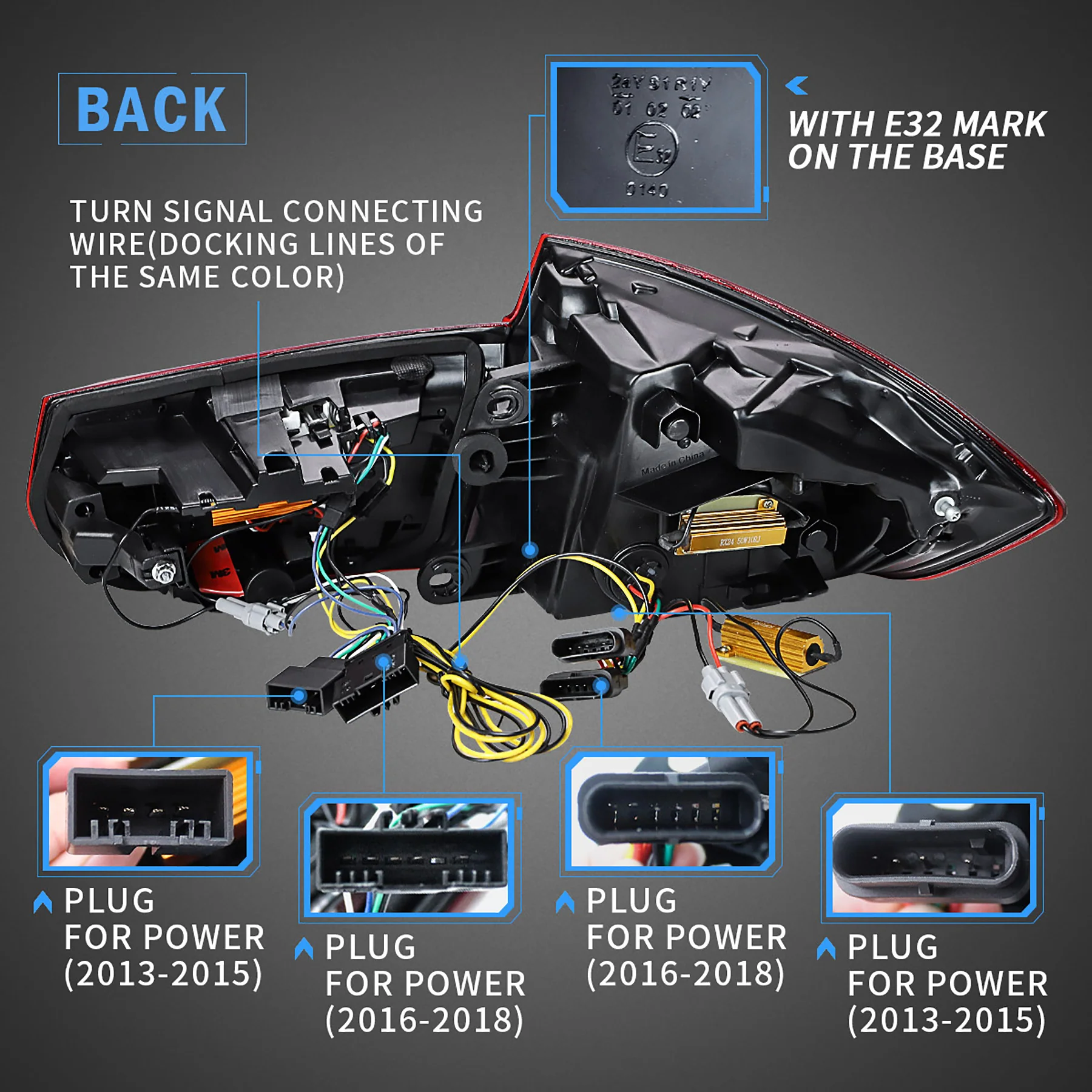 VLAND LED Taillights For 2012-2019 BMW 3 Series F30 M3 F80 W/Sequential Turn Signal - Image 5