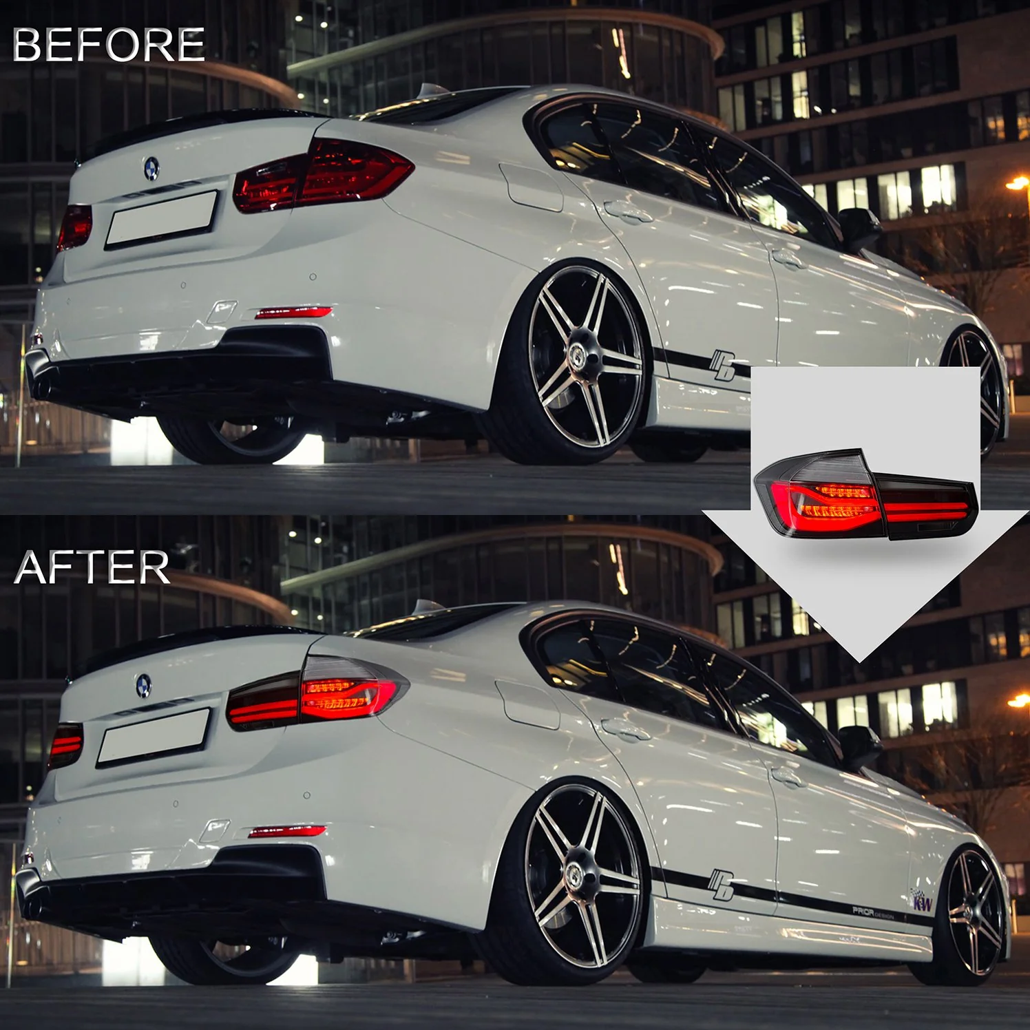 VLAND LED Taillights For 2012-2019 BMW 3 Series F30 M3 F80 W/Sequential Turn Signal - Image 6
