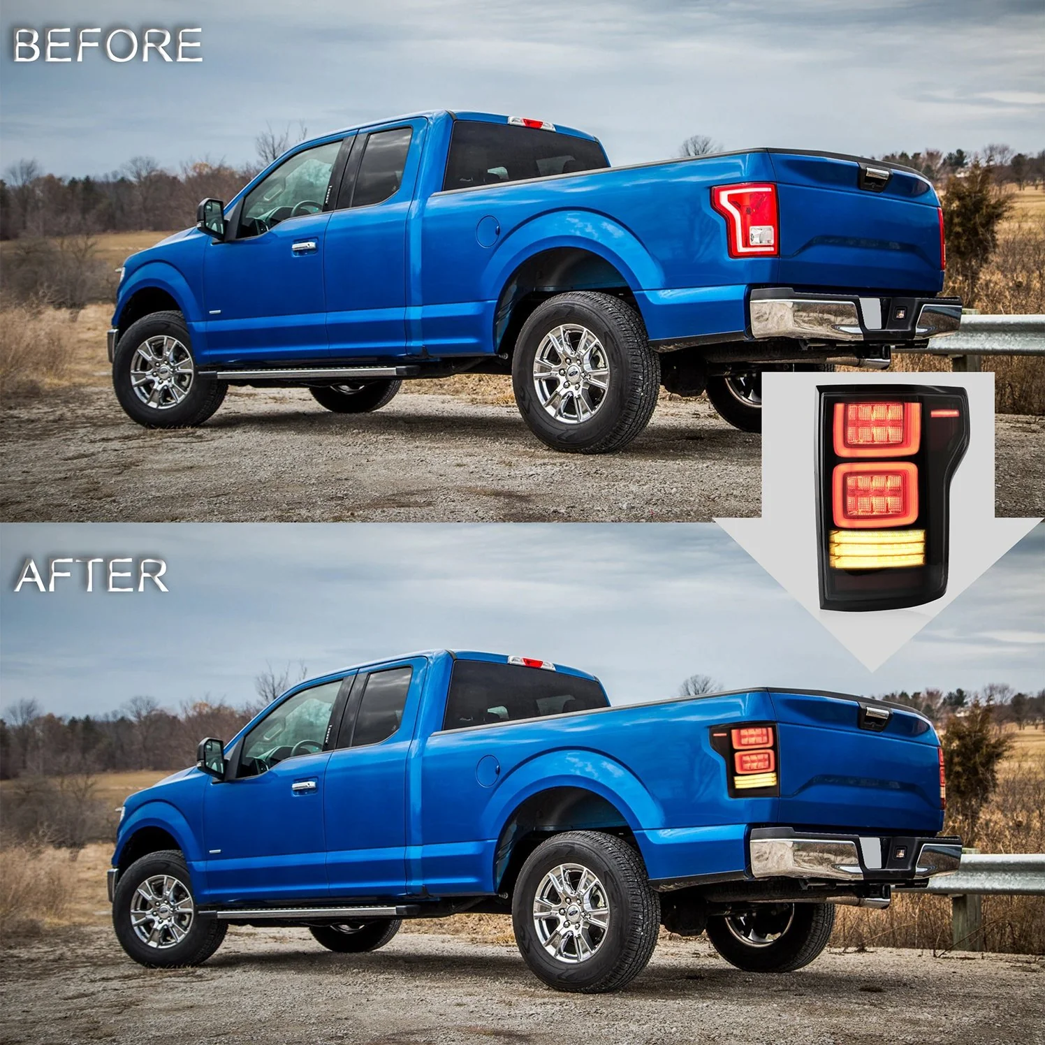 VLAND LED Tail Lights For Ford F150 2015-2020 Aftermarket Rear lamps assembly - Image 7