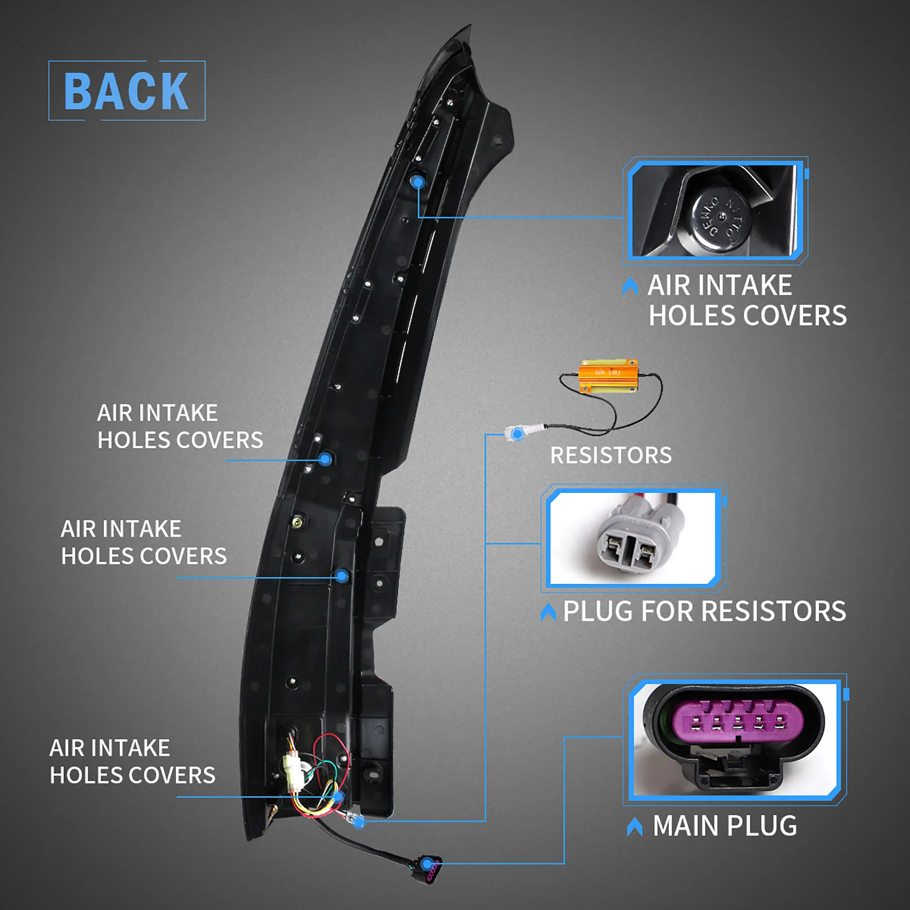 VLAND LED Taillights For 2007-2014 Chevrolet Suburban/Tahoe & GMC Yukon - Image 4
